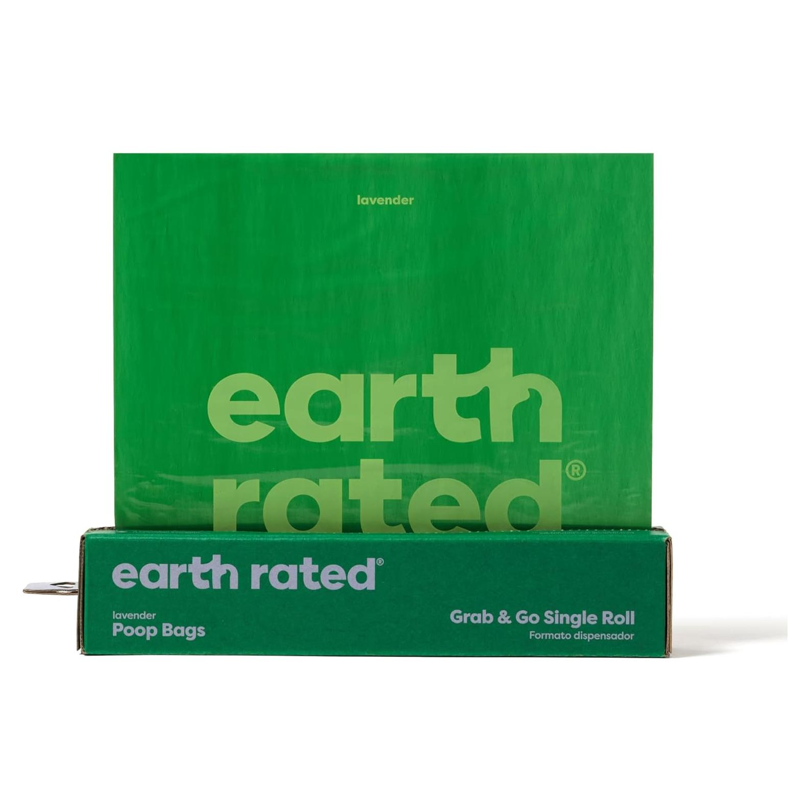 Bolsas de Poop para Perros Earth Rated, 100 Unidades Aroma Lavanda
