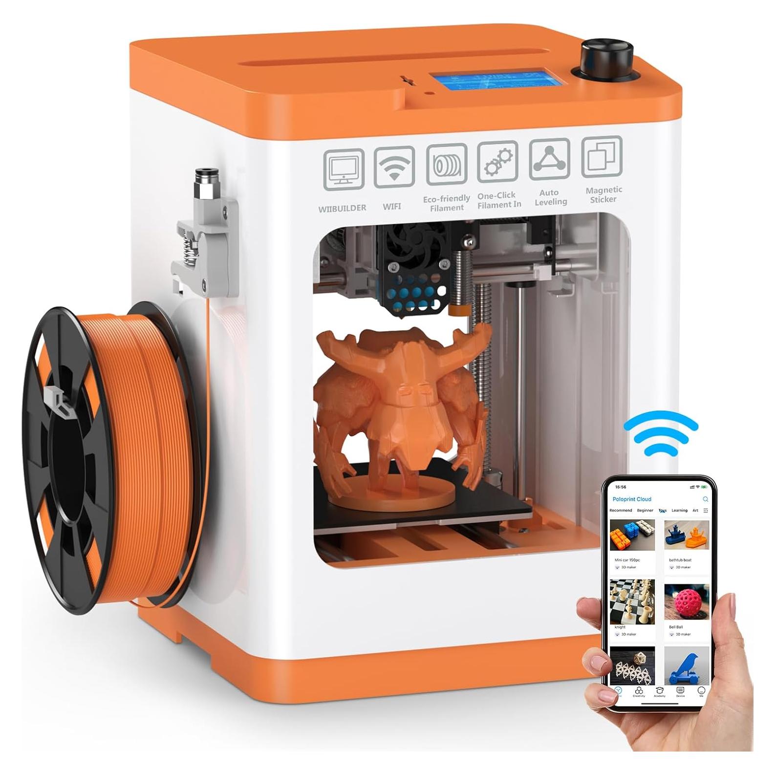 Impresora 3D HEPHI3D TINA2S-WiFi Compacta Automática