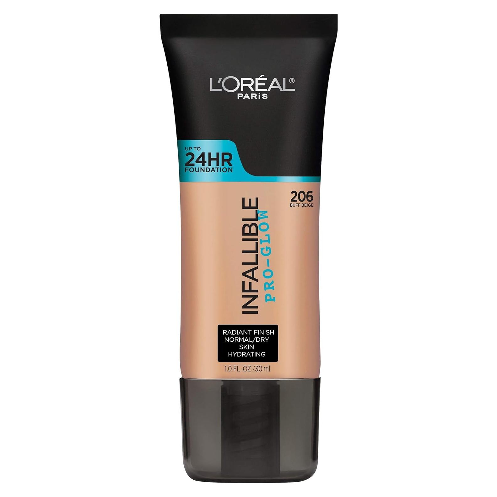 Base de Maquillaje L'Oreal Paris Infallible Pro Glow 29.57 ml Beige Buff