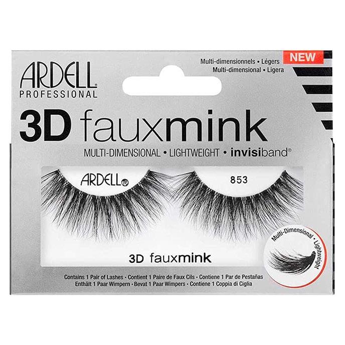 Pestañas 3D Faux Mink Ardell 853 - Volumen Medio - Negro
