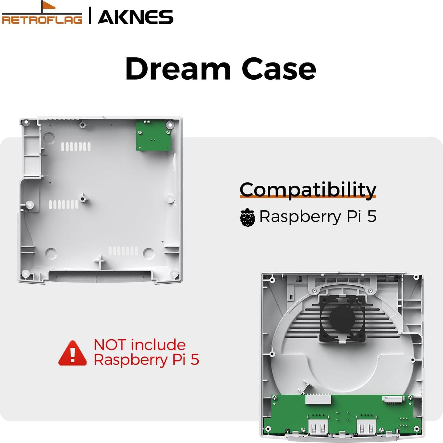 Caja RetroFlag Dreamcase para Raspberry Pi 5 con Refrigeración
