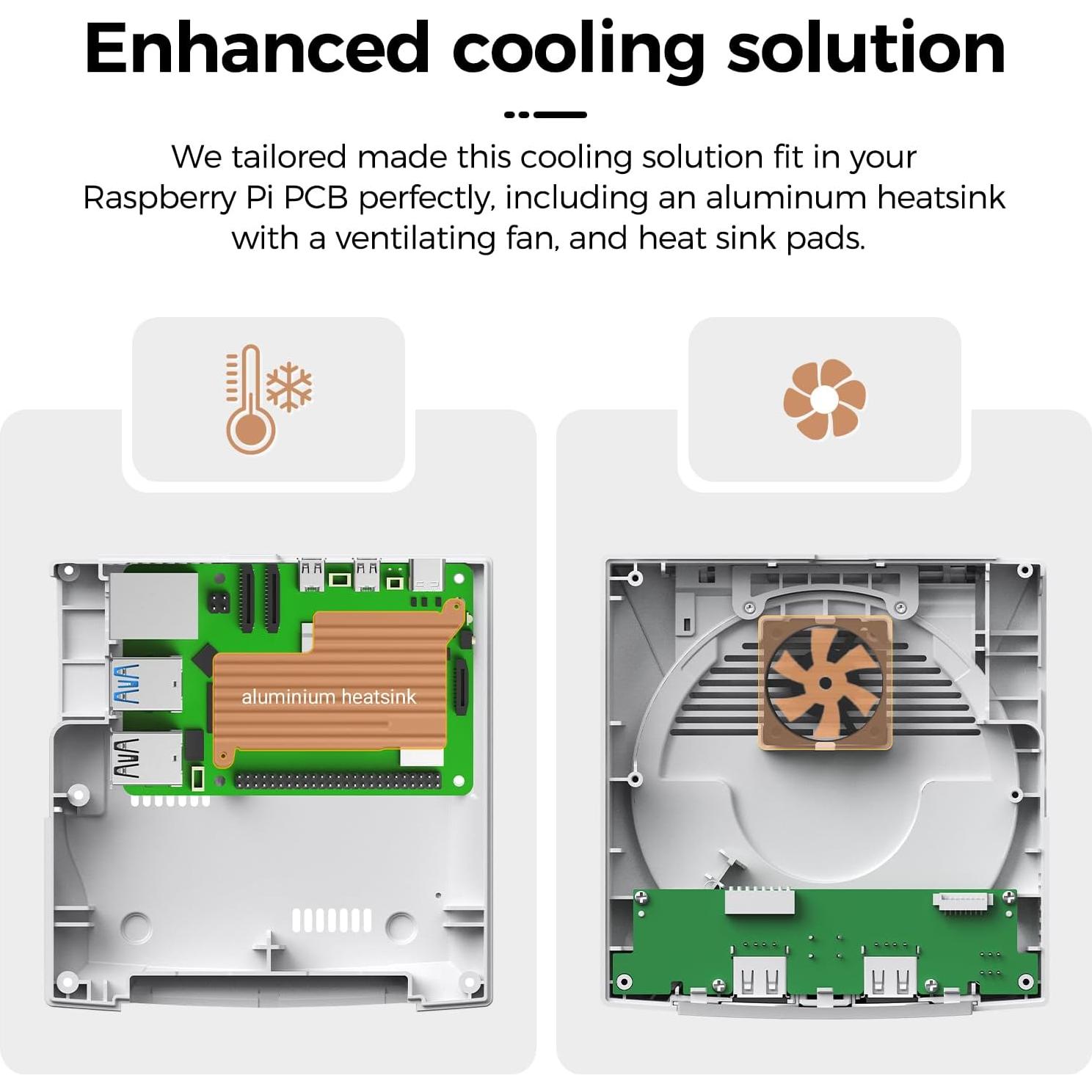 Caja RetroFlag Dreamcase para Raspberry Pi 5 con Refrigeración