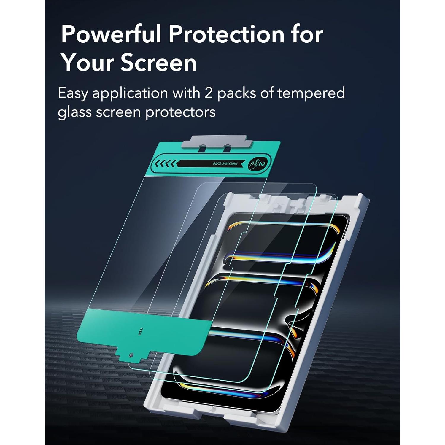Protector de Pantalla ESR para iPad Pro 13" 2024 - Vidrio Templado