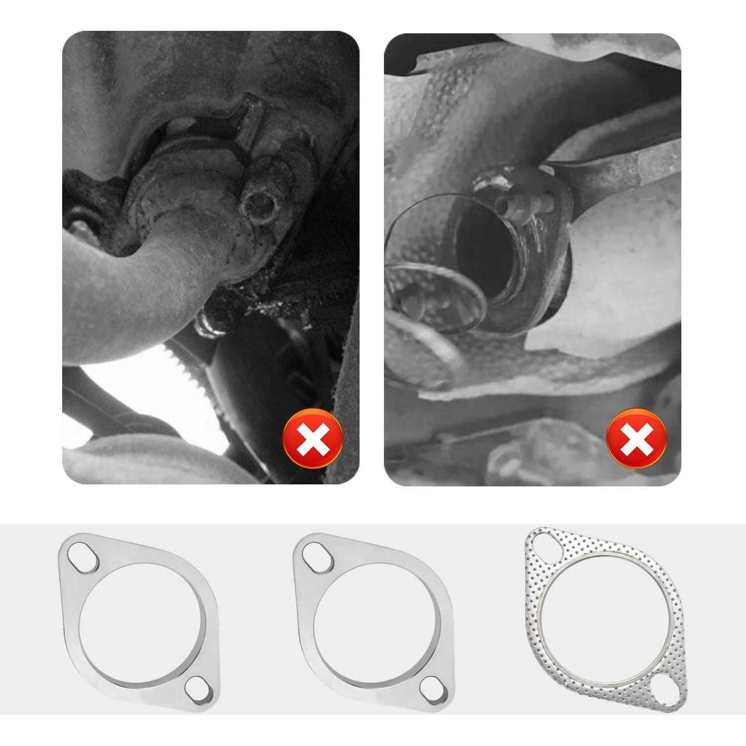 Kit de Reparación de Brida de Escape Aokdom 2.25" Acero Inoxidable