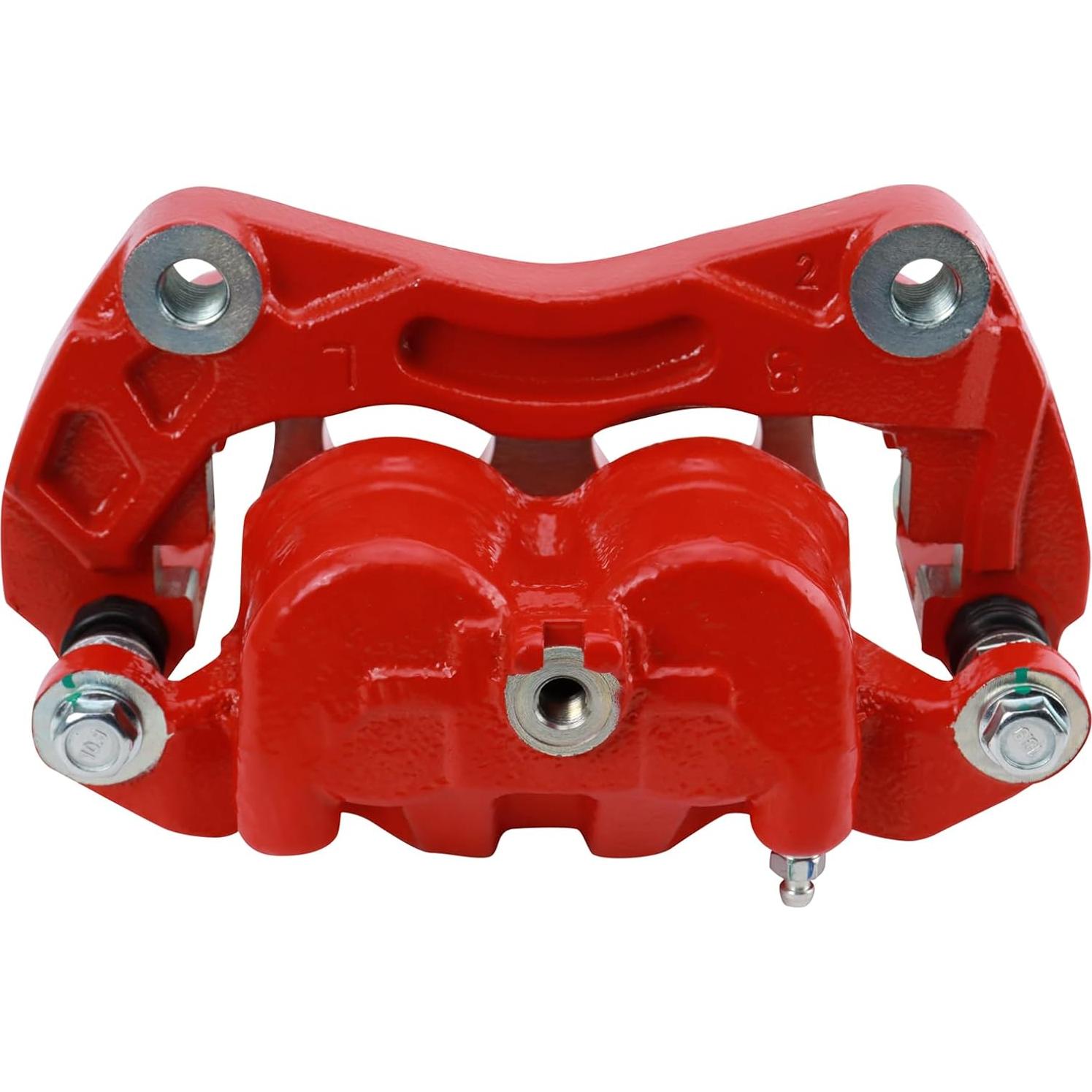 Juego de Calipers de Freno TRQ Rojo 2 Piezas Compatible Nissan/Infiniti