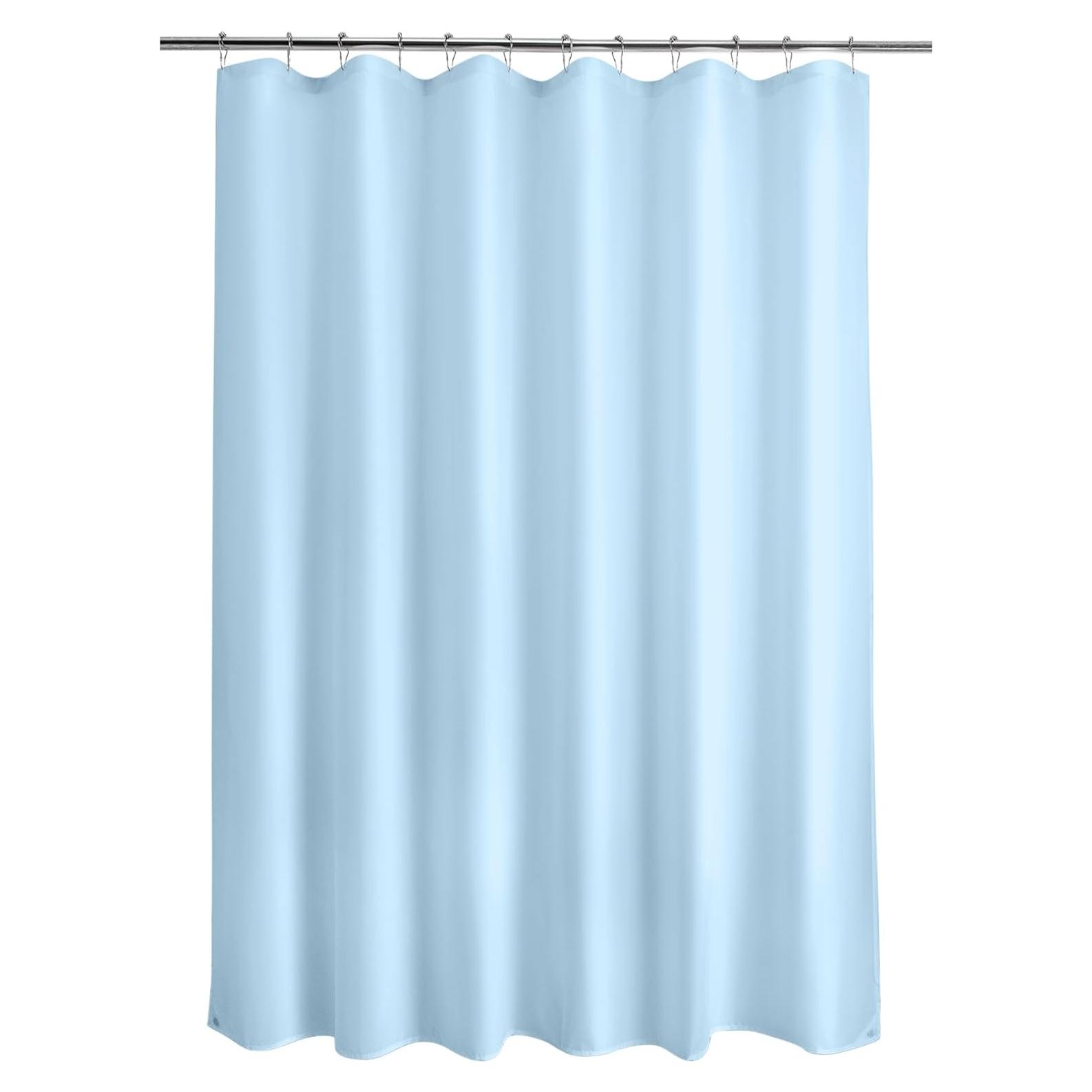 Forro de Cortina de Ducha Titanker 178x183 cm Azul Bebé Impermeable