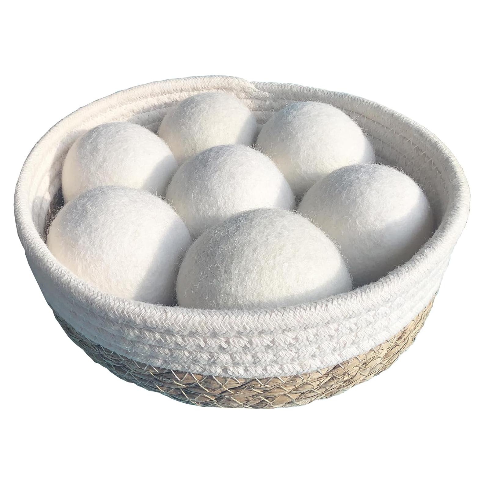 Bolas de Secado de Lana Natural Read and Work - 7 Unidades