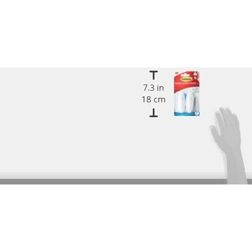 Ganchos de Baño Command Medianos Blancos 2 Piezas Resistentes