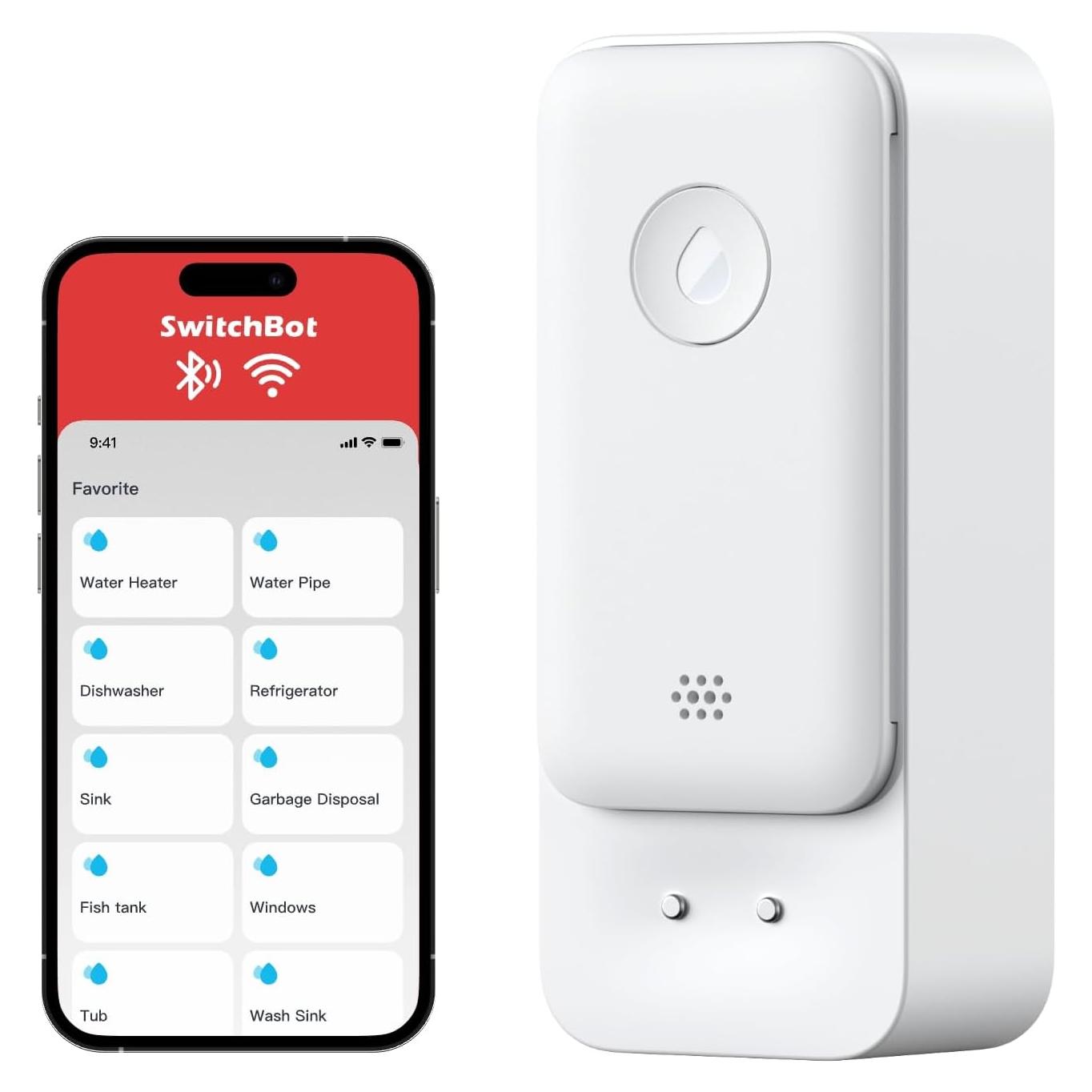 Detector de Fugas de Agua SwitchBot WiFi IP67, 100dB