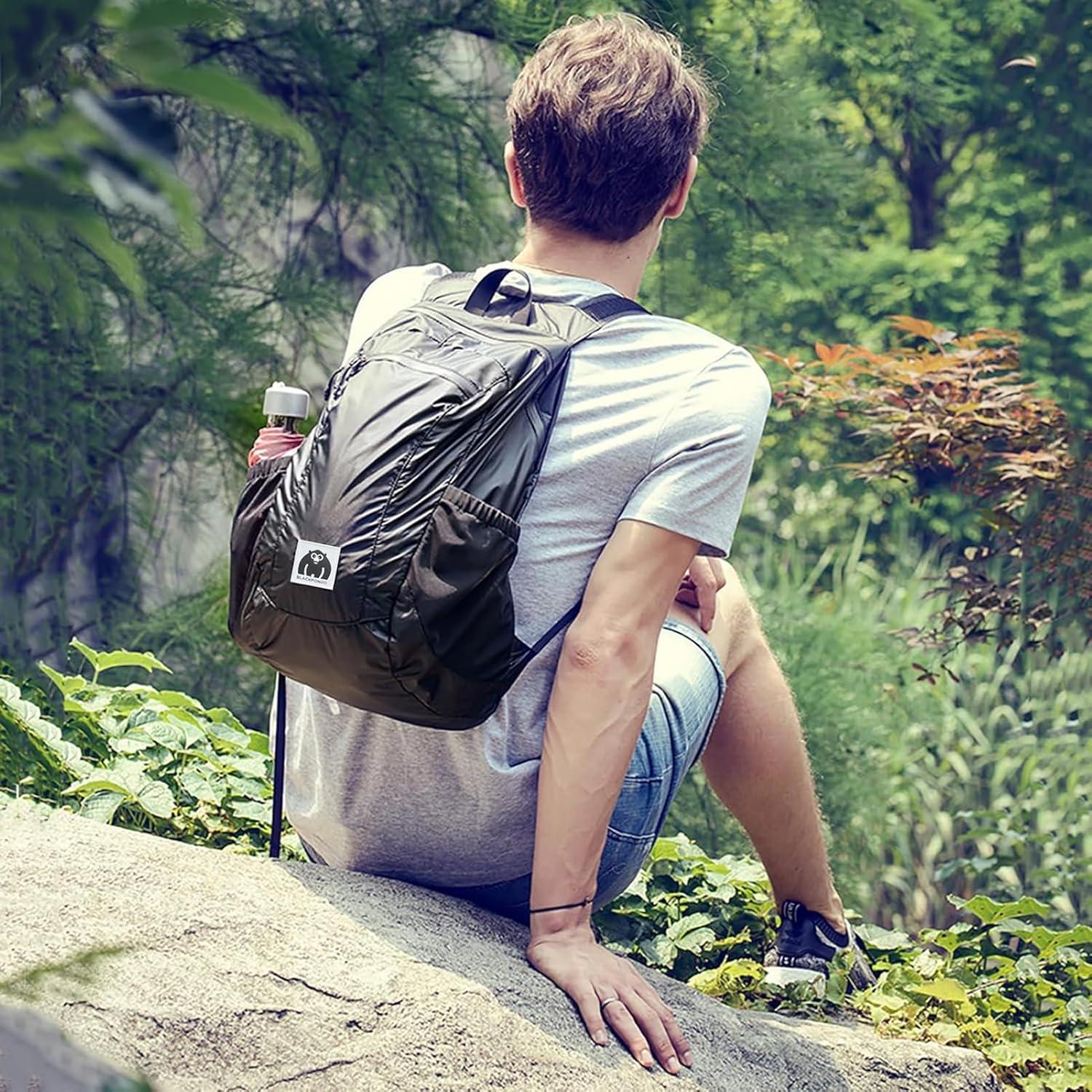 Mochila Plegable 18L Blackpongo Negra Resistente al Agua