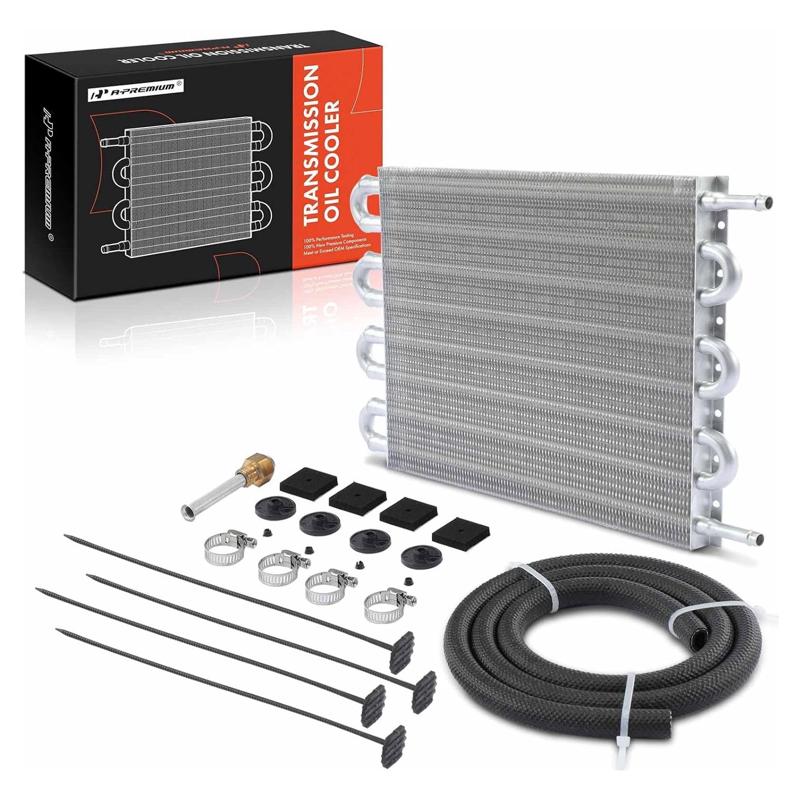 Enfriador de Aceite de Transmisión A-Premium 8 Filas Aluminio