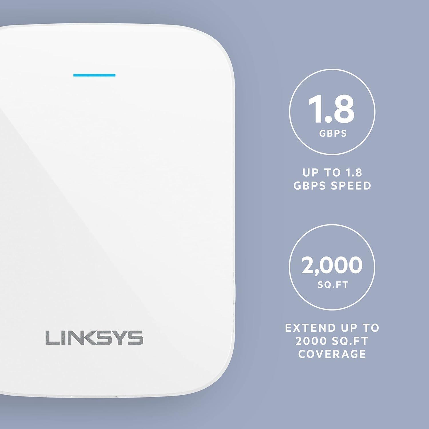 Extensor de Rango Inalámbrico Linksys RE7350 | WiFi 6 | 1.8 Gbps