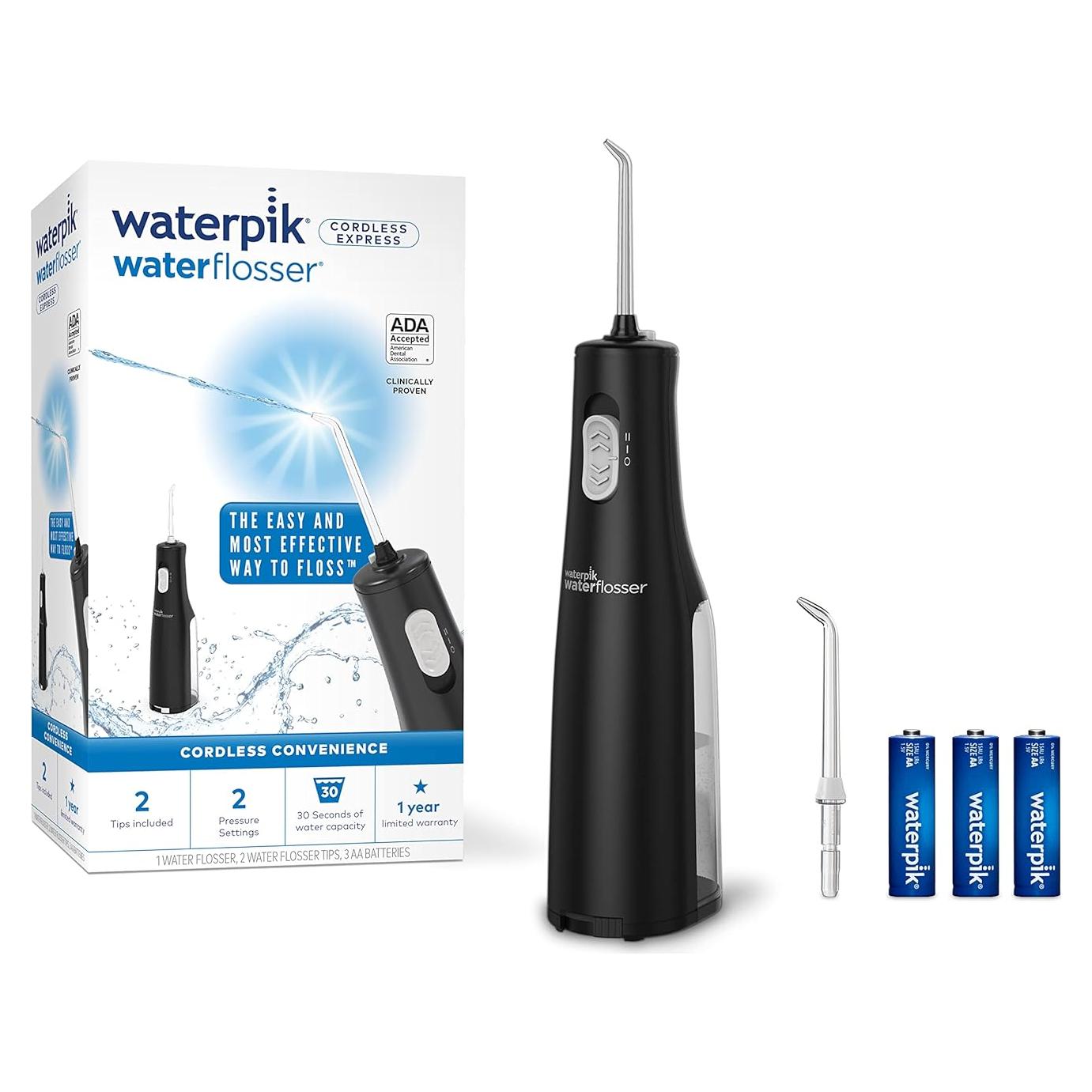 Hilo Dental Portátil Waterpik Cordless Express Negro WF-02