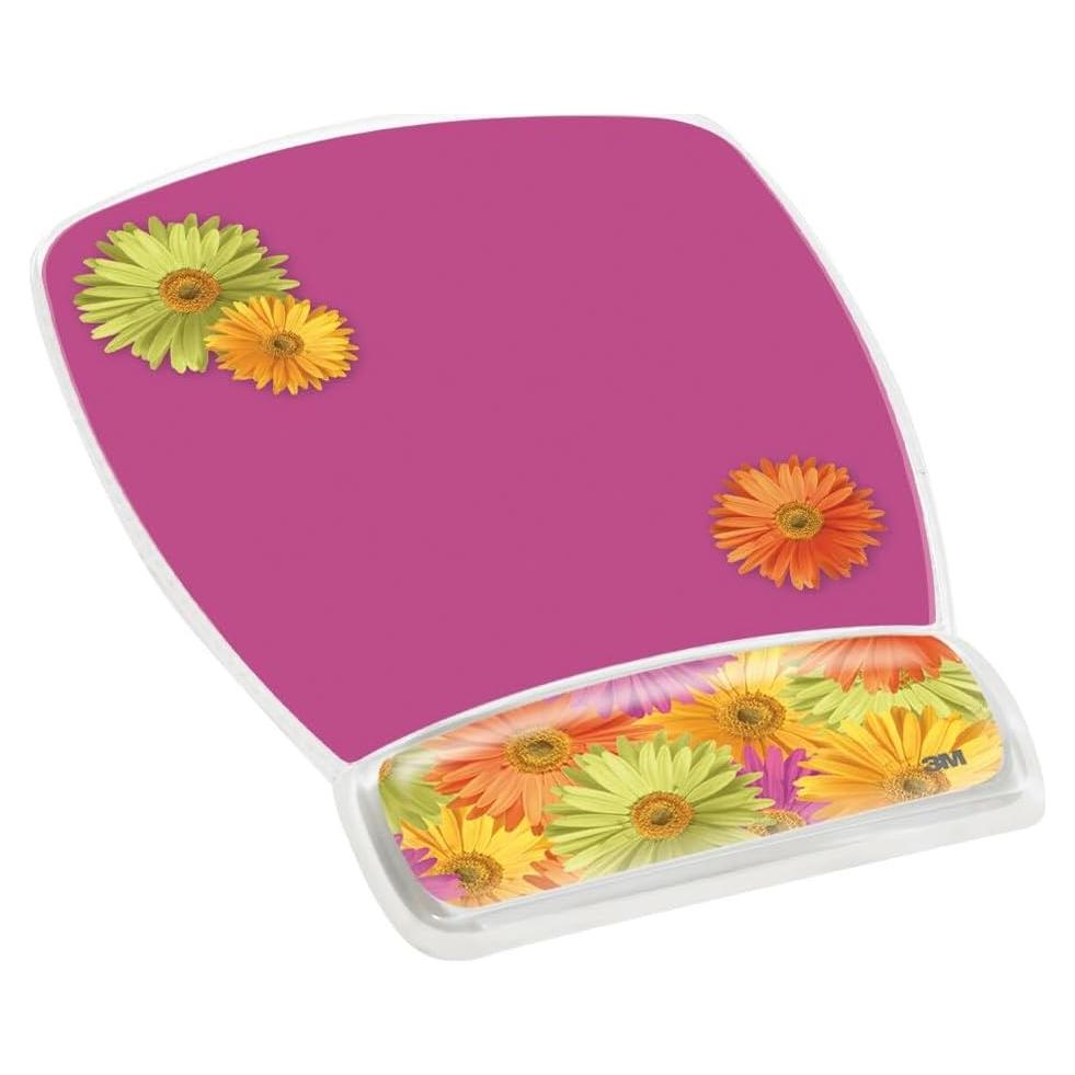 Alfombrilla de Ratón 3M con Reposamuñecas de Gel Margarita 21.8x17.3cm
