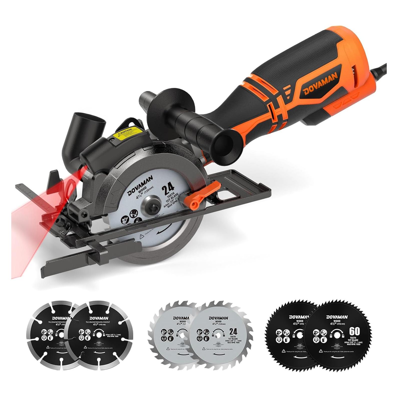 Sierra Circular DOVAMAN MCS01A 710W 6 Cuchillas Laser