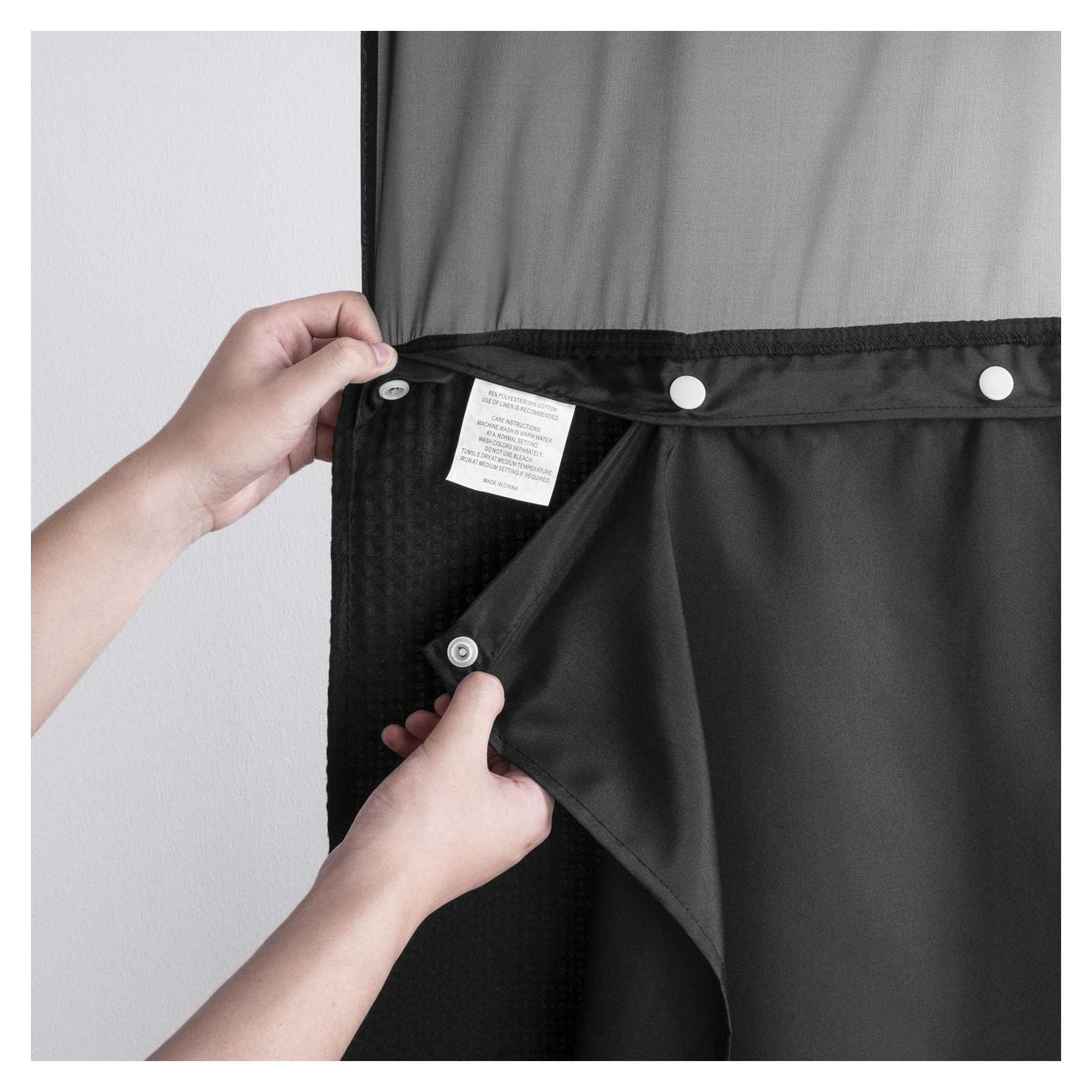 Forro de Tela Snap-in Barossa Design 178x137 cm Negro