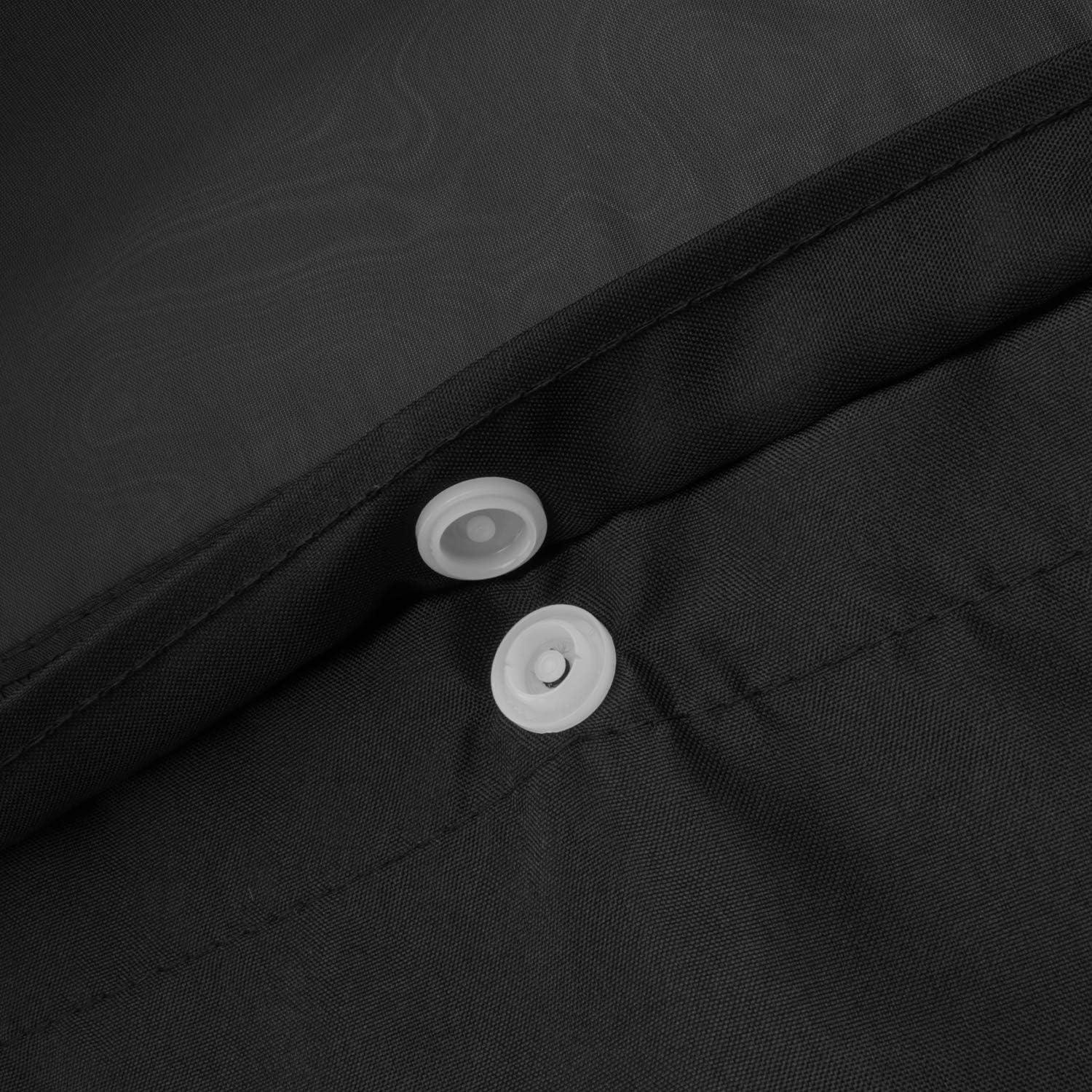 Forro de Tela Snap-in Barossa Design 178x137 cm Negro