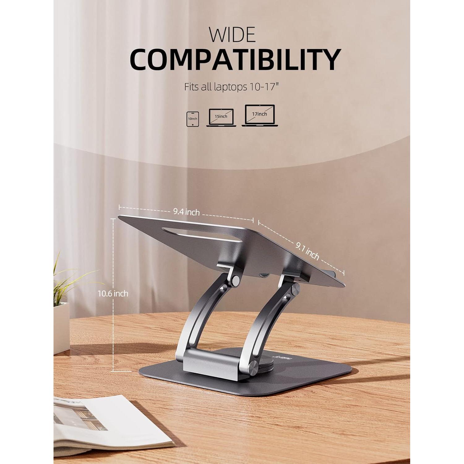 Soporte para Laptop Nulaxy C1-EXPRO 360° Rotativo Ergonómico