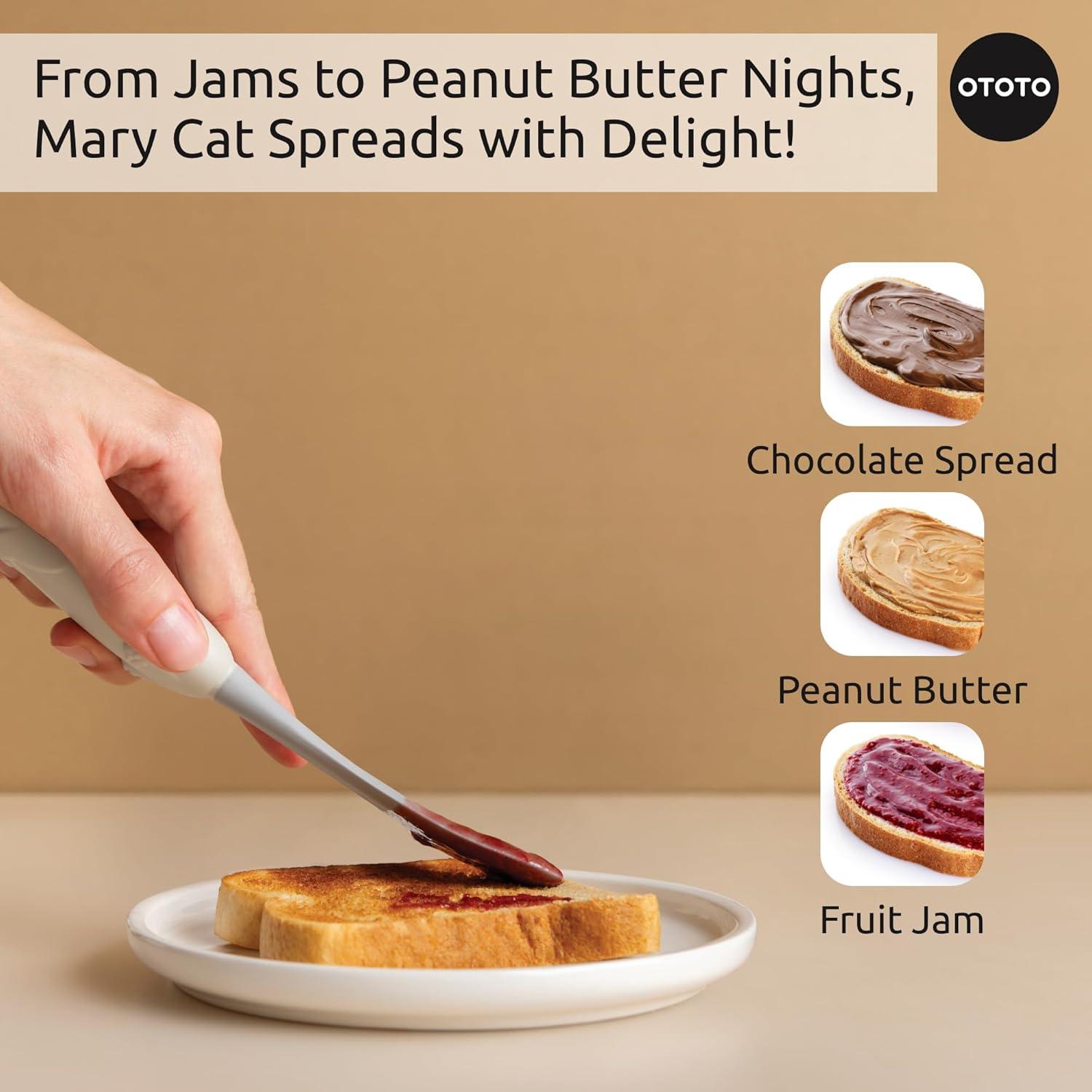 Raspador de Tarros Silicona OTOTO Gato Mary 20.8x2.2 cm