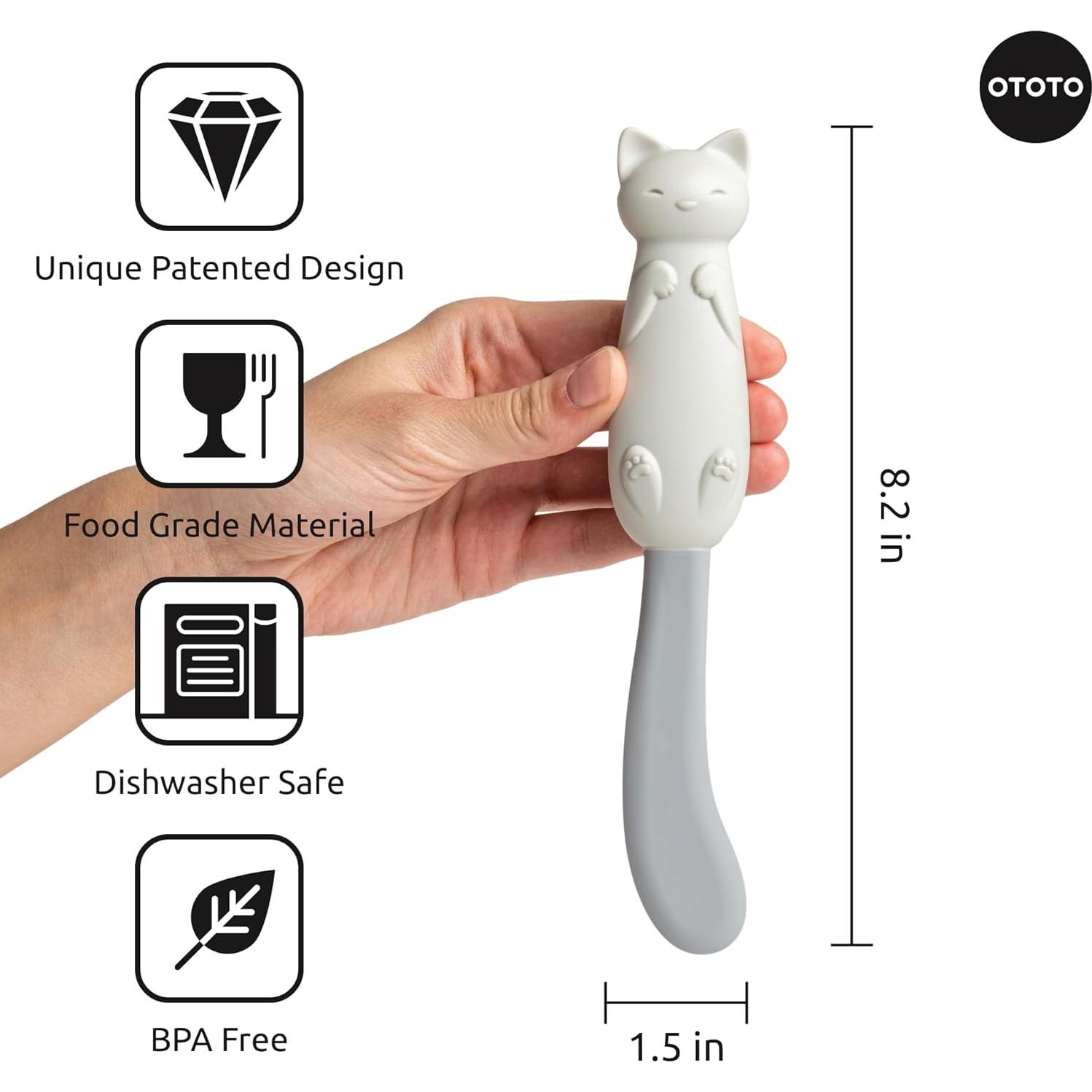 Raspador de Tarros Silicona OTOTO Gato Mary 20.8x2.2 cm