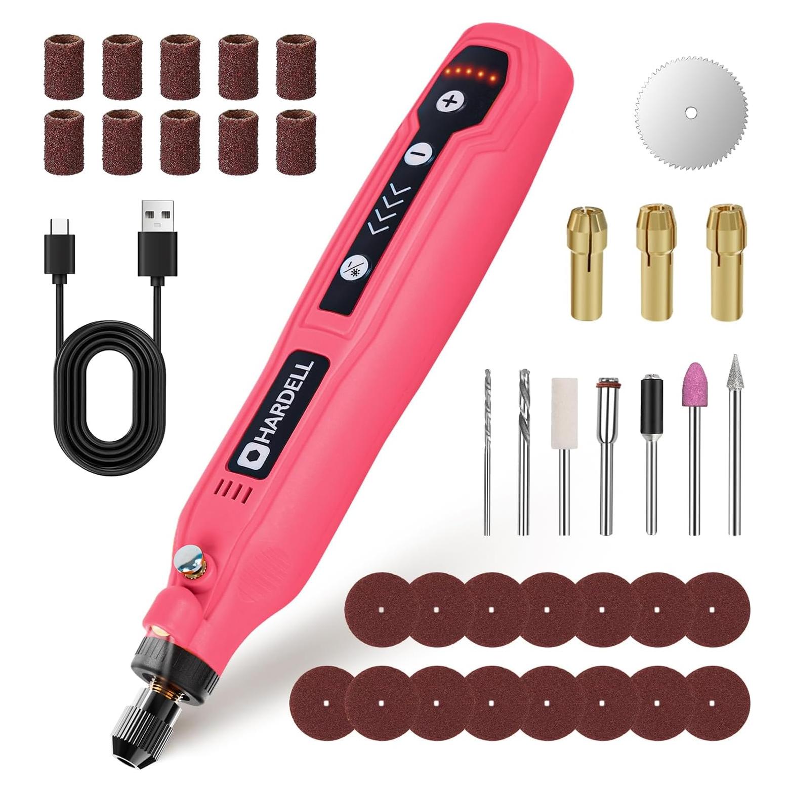 Herramienta Rotativa Cordless HARDELL 3.7V 18000RPM 36 Accesorios