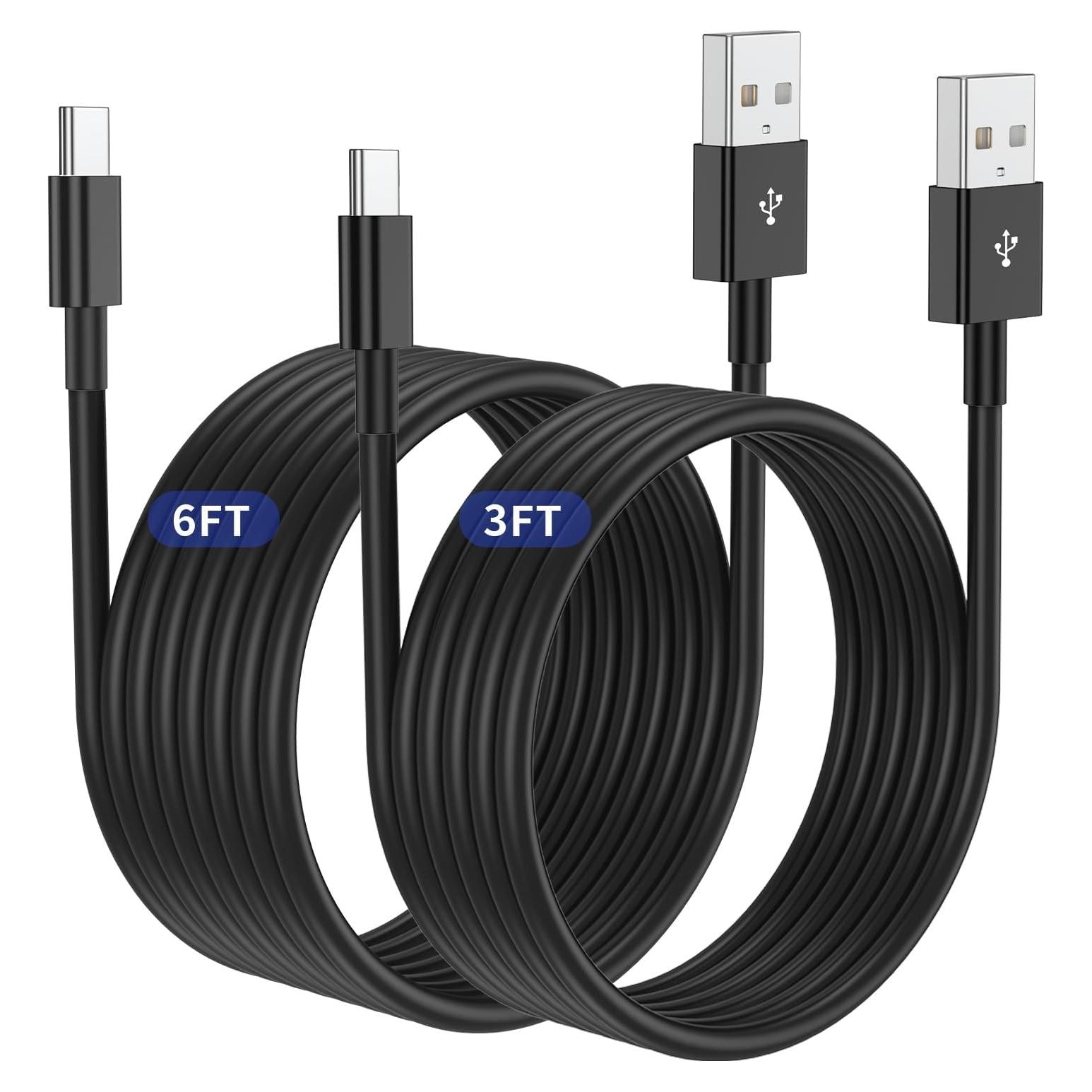 Cable Carplay USB A a C Qalirvis 0.91m y 1.83m Carga Rápida