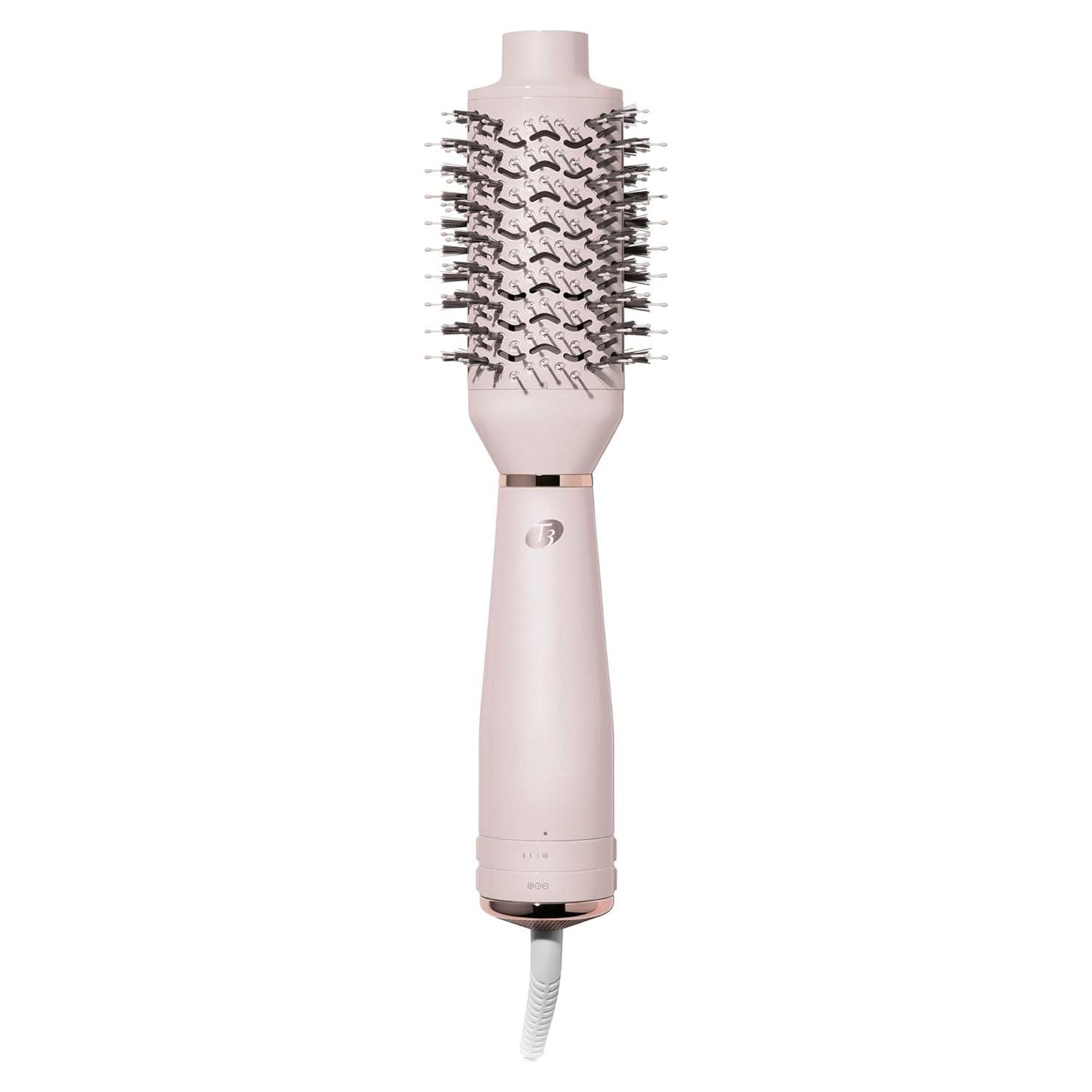 Secador y Cepillo T3 AireBrush Ovalado Rosa Satinado