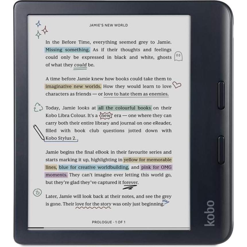 eReader Kobo Libra Color 32GB con Funda Beige Arena