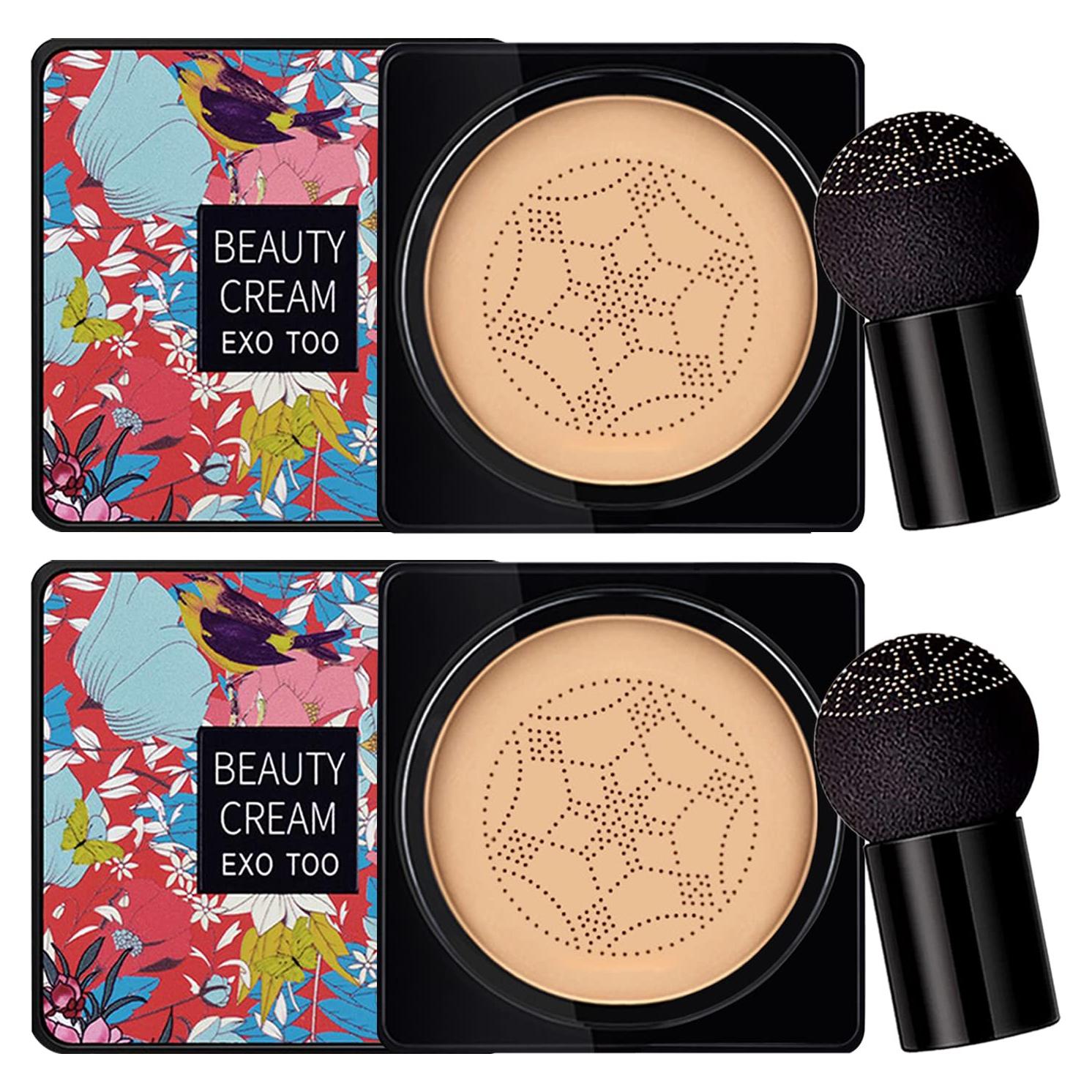 Crema CC NUIBO 15 ml x 2 con Esponjas Hidratantes Natural