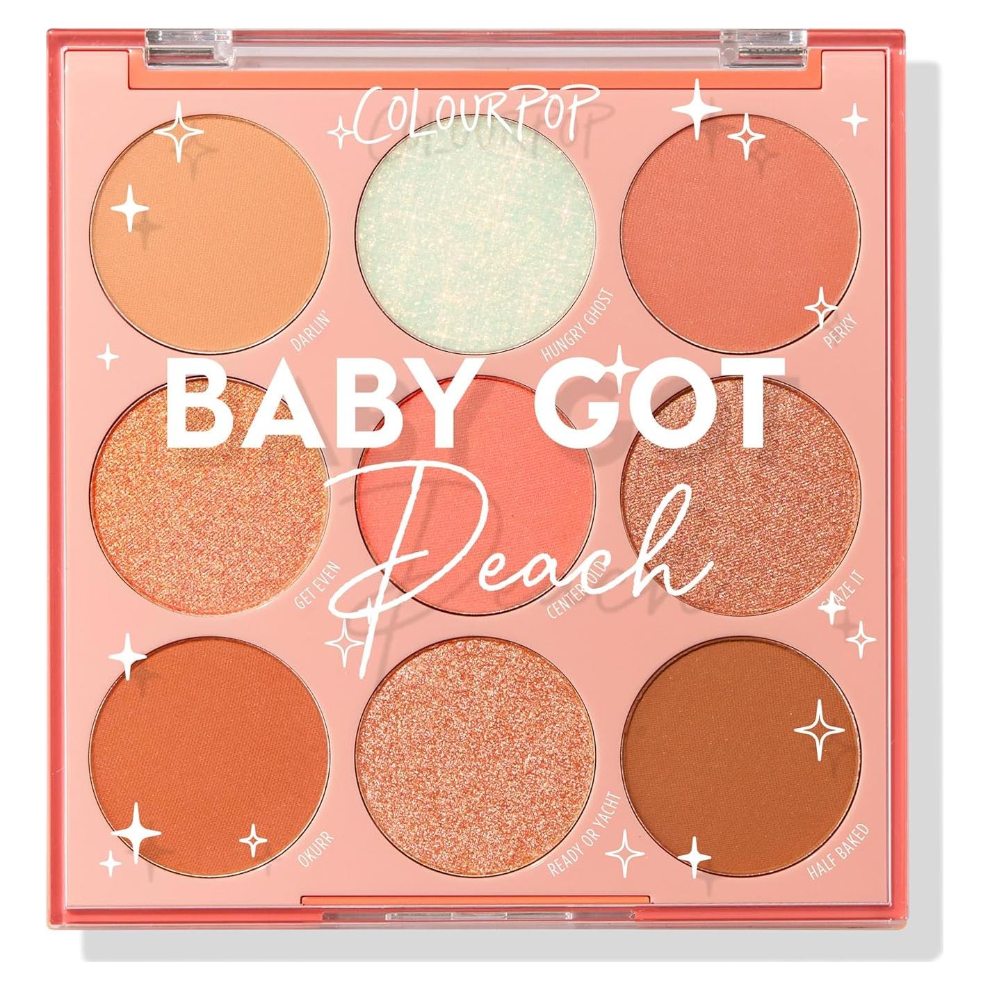 Paleta de Sombras ColourPop Baby Got Peach - 9 Tonos Naranjas y Corales