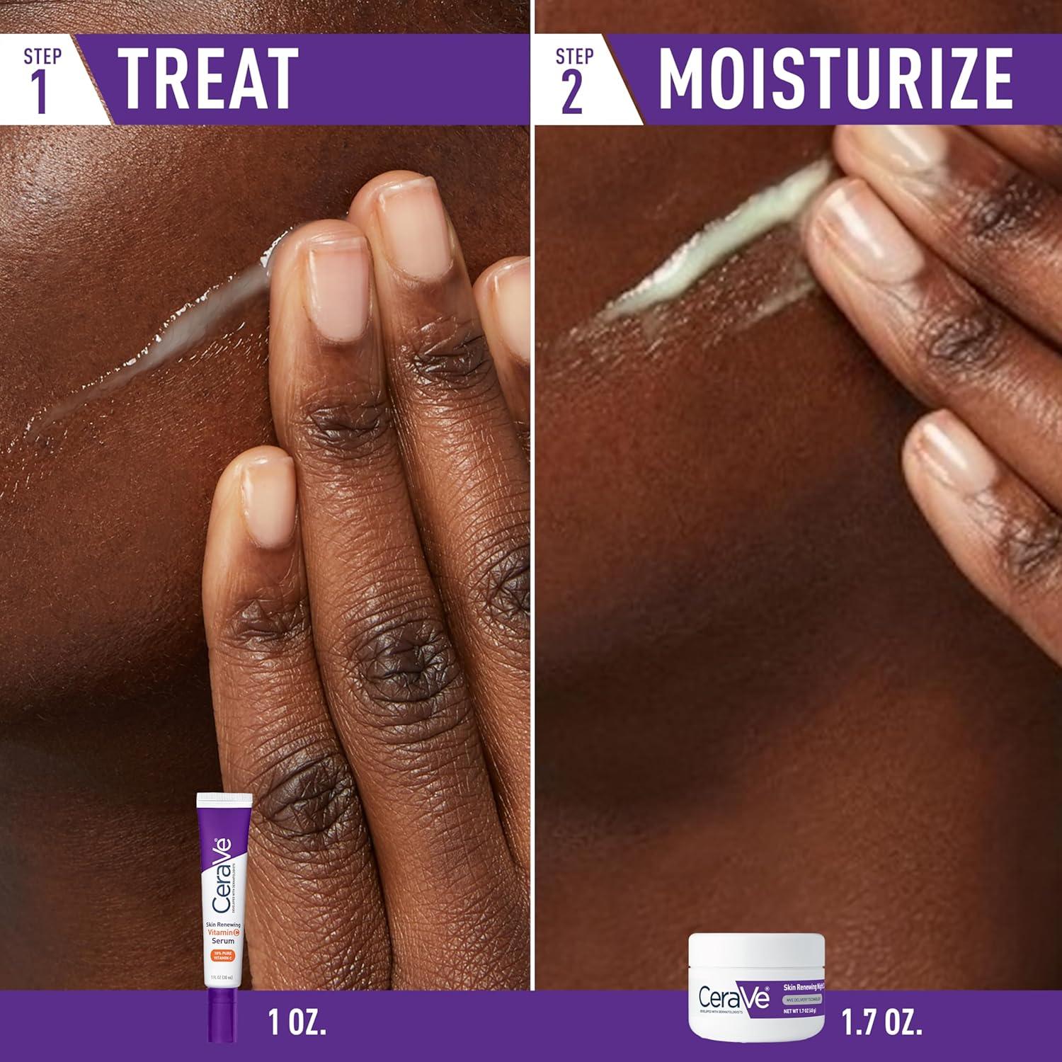 Set Cuidado de Piel CeraVe: Suero Vitamina C 30ml + Crema Nocturna 50ml