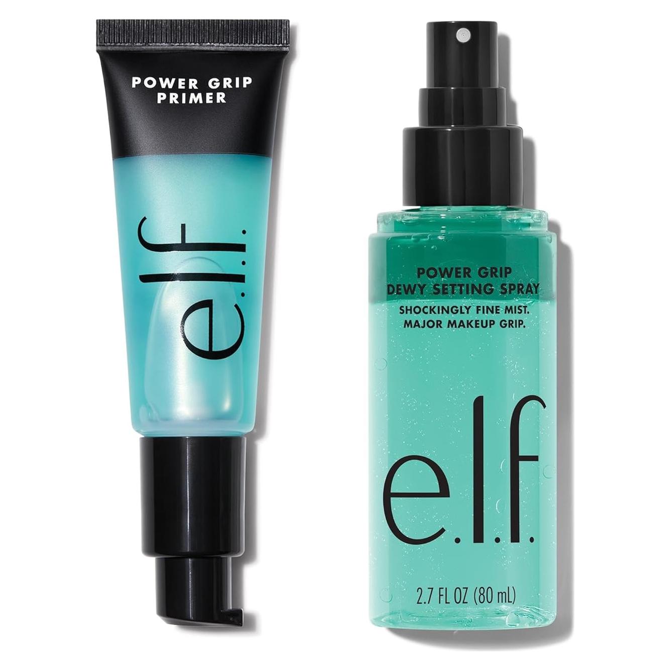 Dúo Primer y Rociador Power Grip e.l.f. - Hidratante Vegano