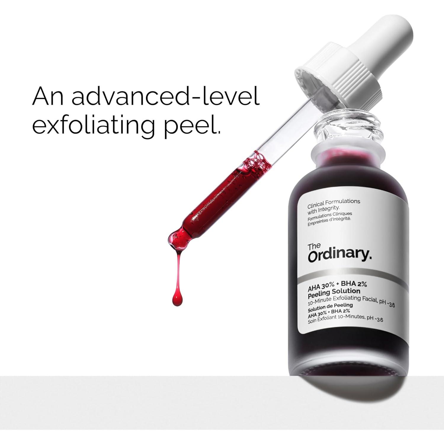 Dúo Exfoliante The Ordinary AHA 30% + BHA 2% 30ml Vegano