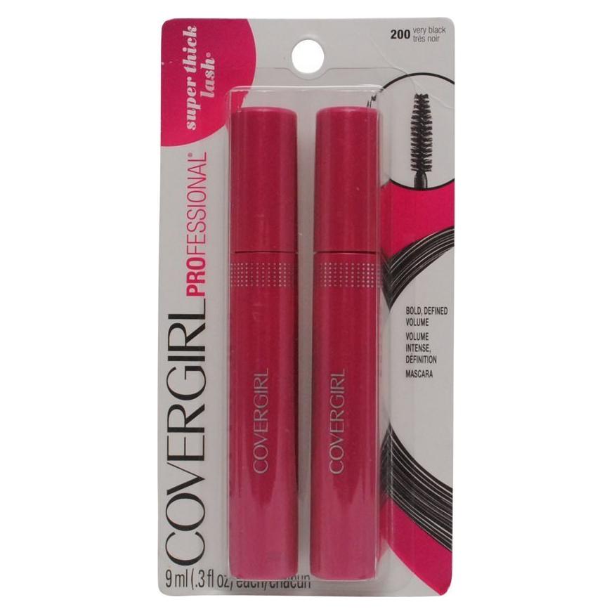 Máscara de Pestañas Covergirl Professional 3-en-1 Muy Negra
