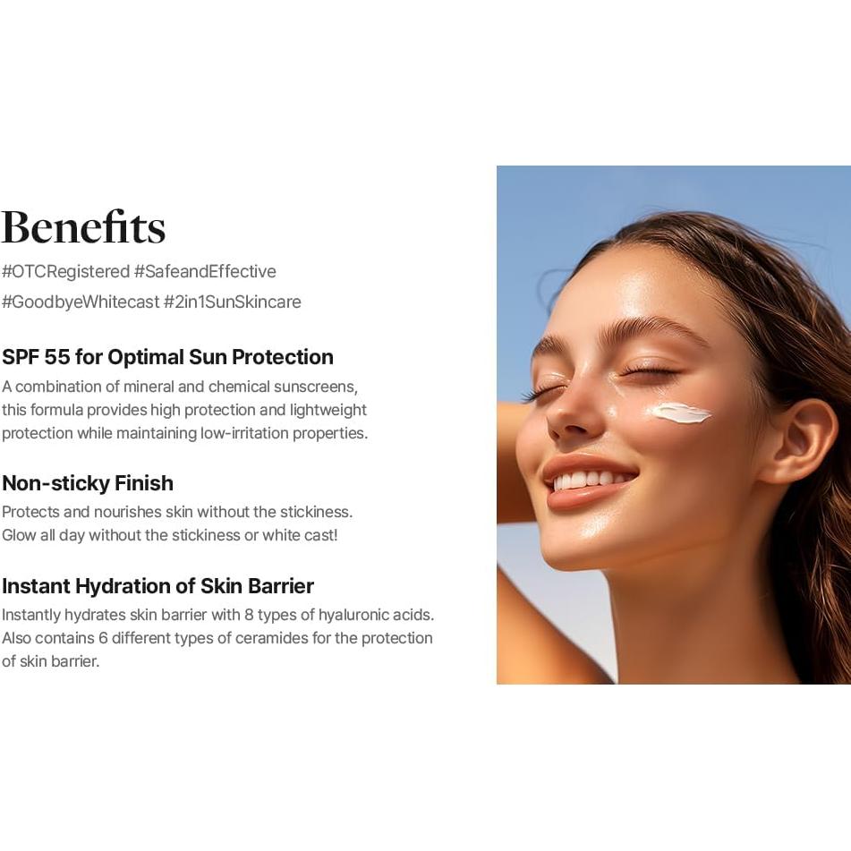 Protector Solar MDP+ Péptido 9 SPF 50+ Coreano 59g