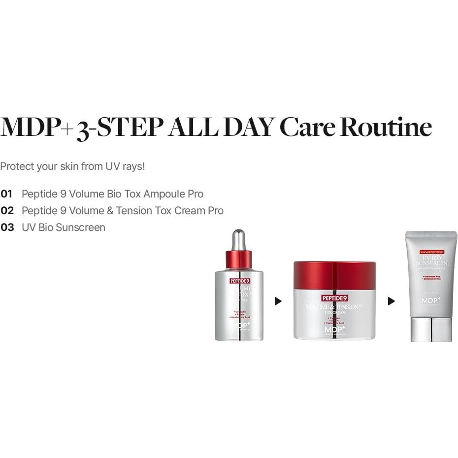 Protector Solar MDP+ Péptido 9 SPF 50+ Coreano 59g