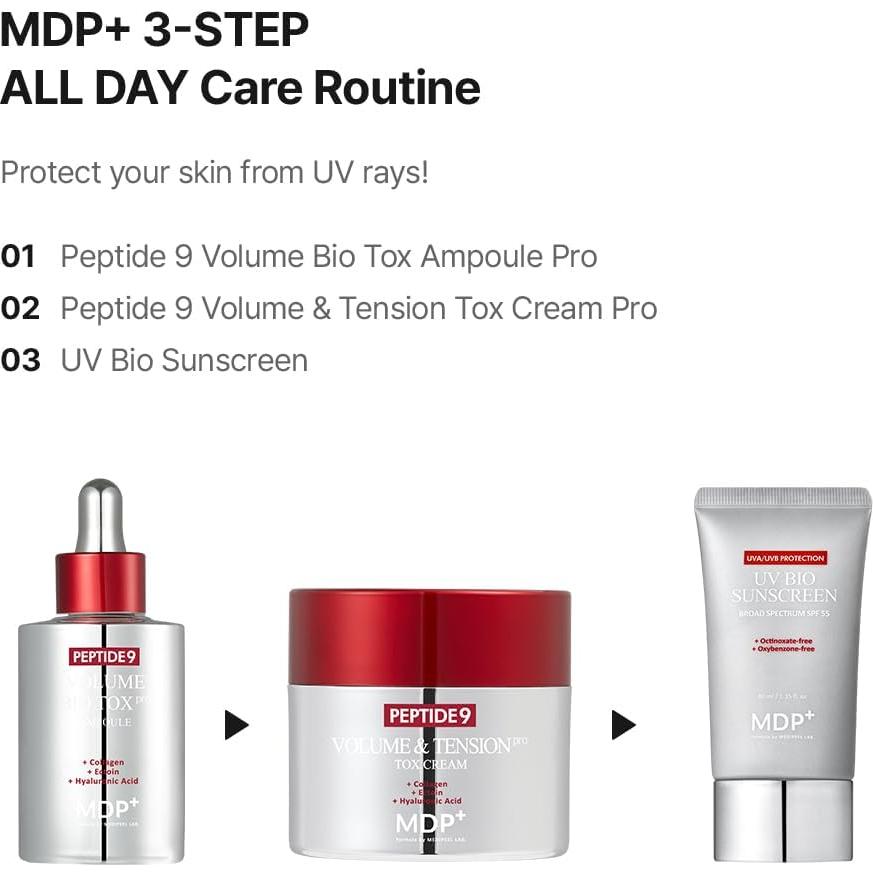 Protector Solar MDP+ Péptido 9 SPF 50+ Coreano 59g