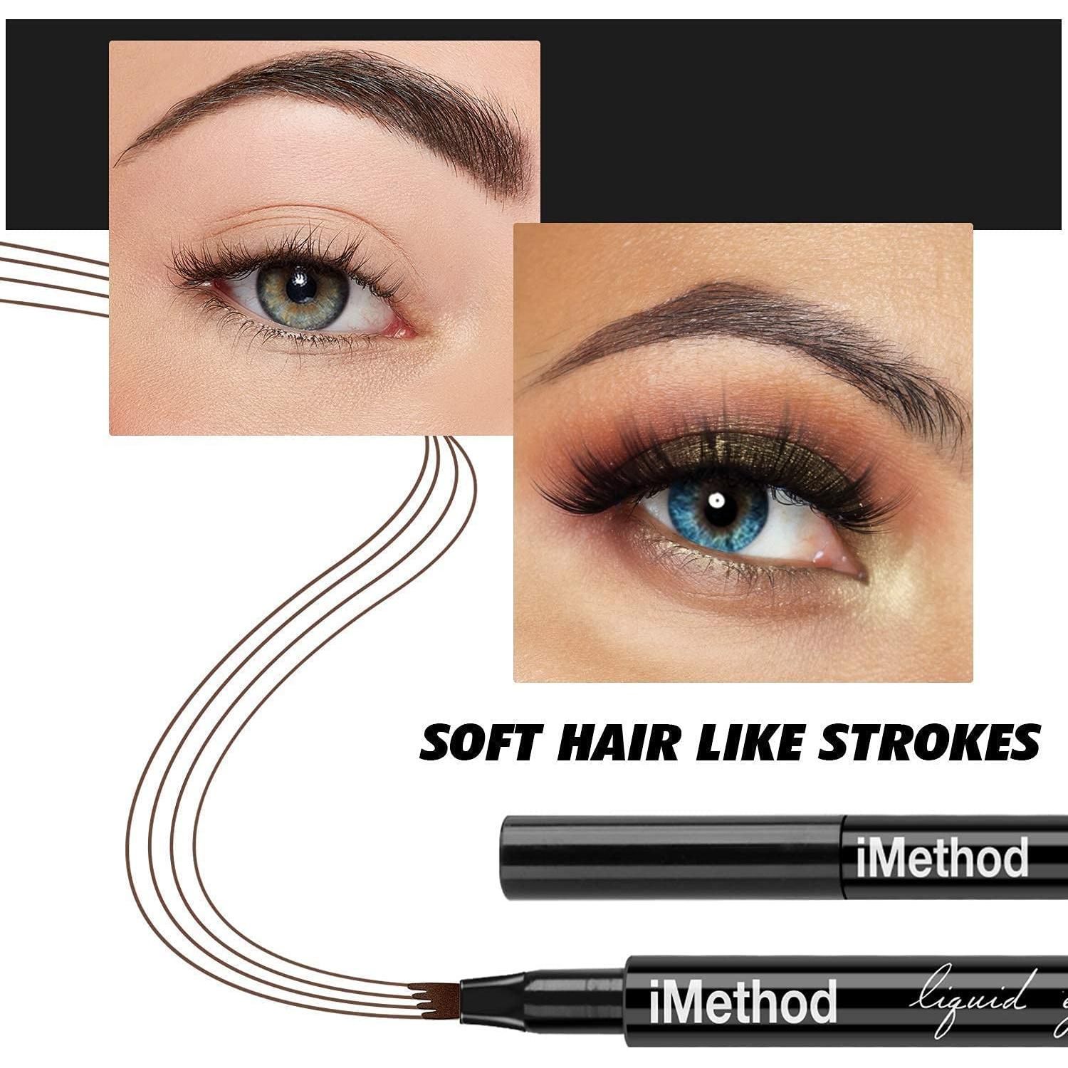 Lápiz de Cejas iMethod - Micro-Horquilla Marrón Claro 11cm