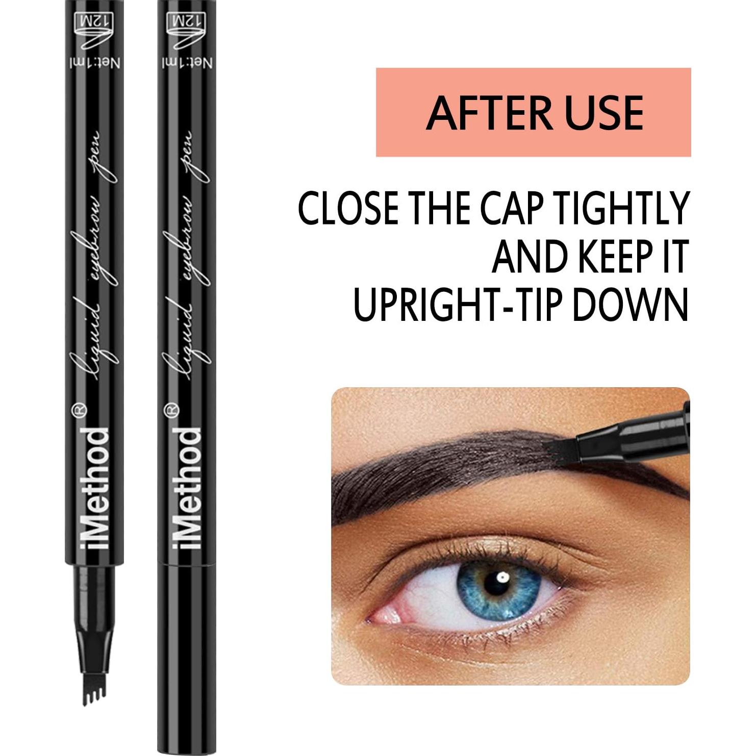 Lápiz de Cejas iMethod - Micro-Horquilla Marrón Claro 11cm