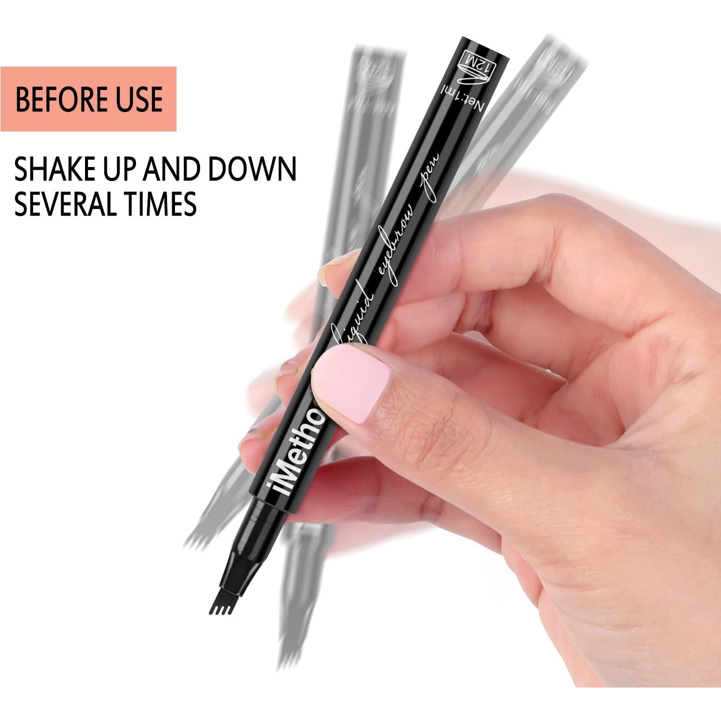 Lápiz de Cejas iMethod - Micro-Horquilla Marrón Claro 11cm