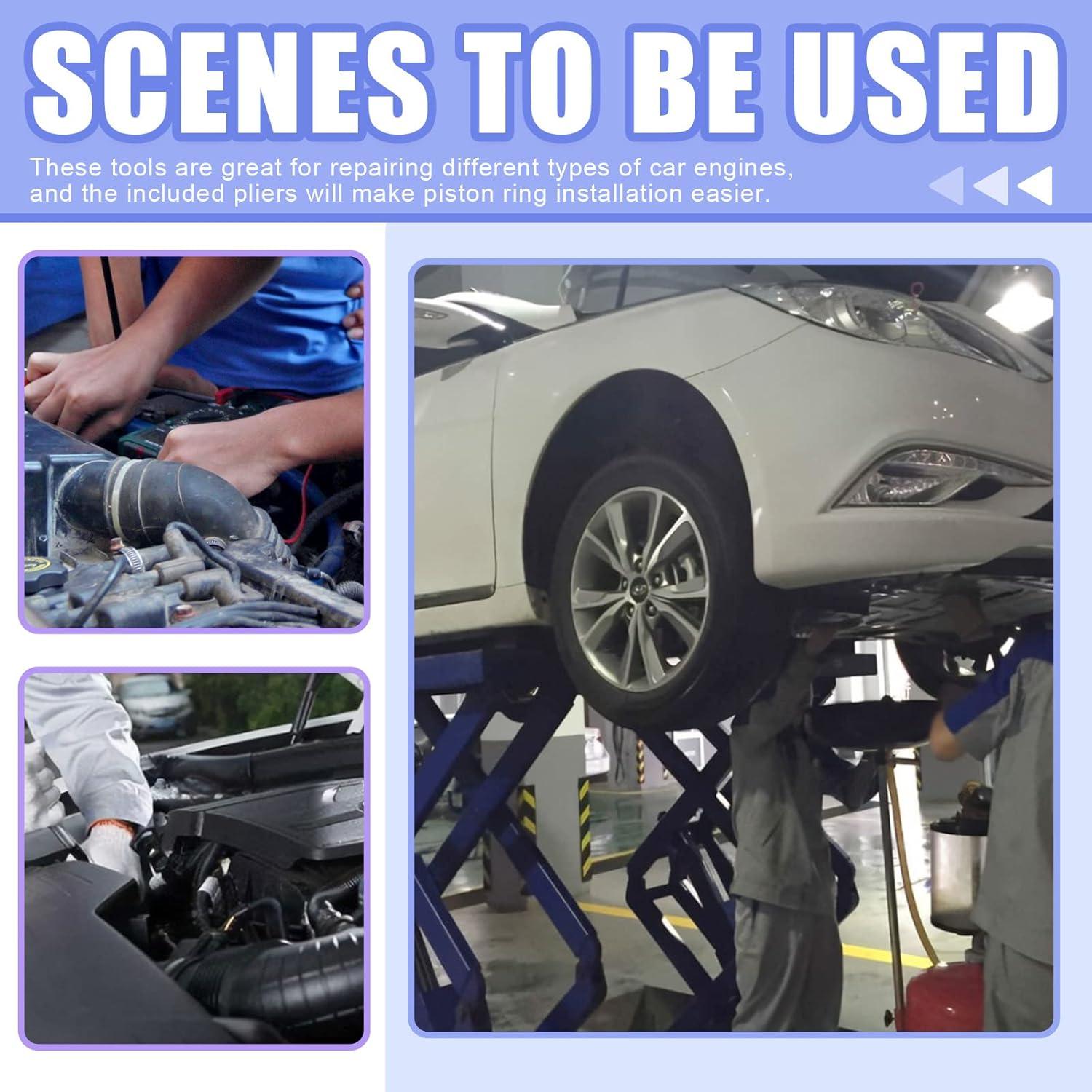 Juego de Herramientas de Compresor de Anillos Glarks 15Pcs