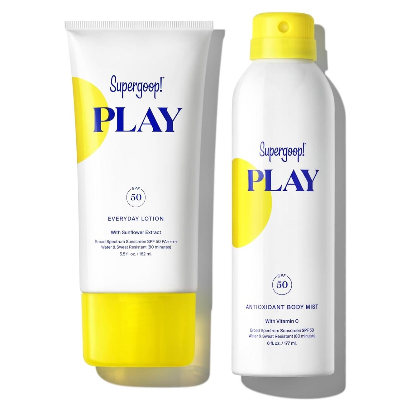 Supergoop! Paquete de Verano PLAY - Loción y Spray SPF 30