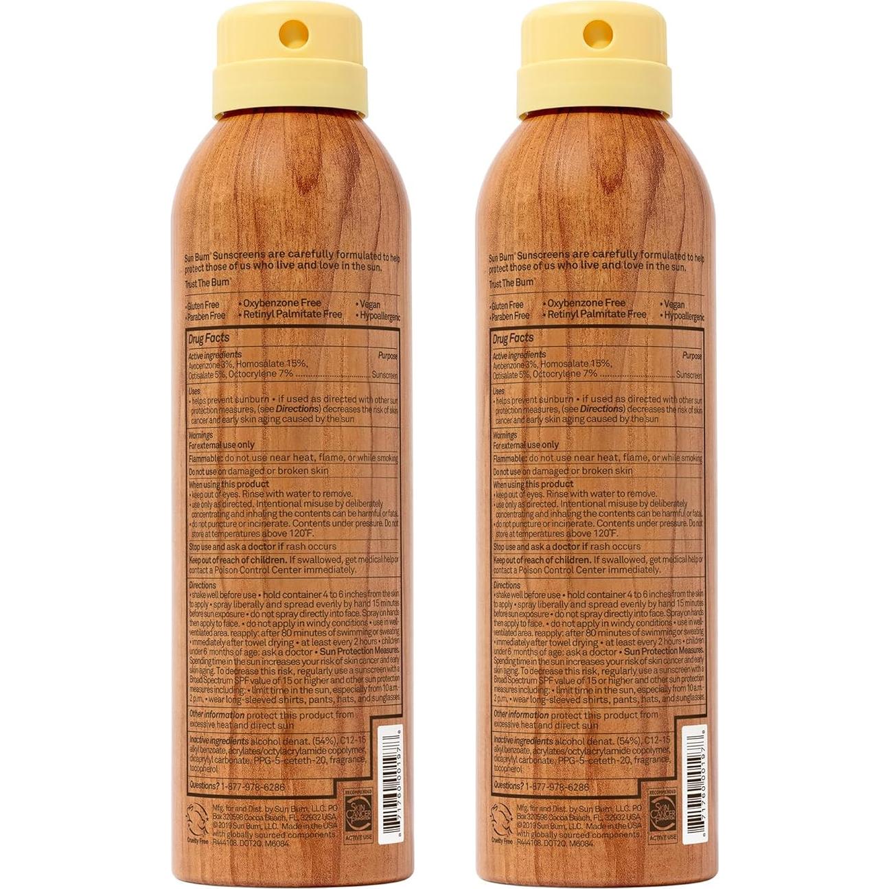 Protector Solar Spray Sun Bum SPF 50 Hidratante 340 g