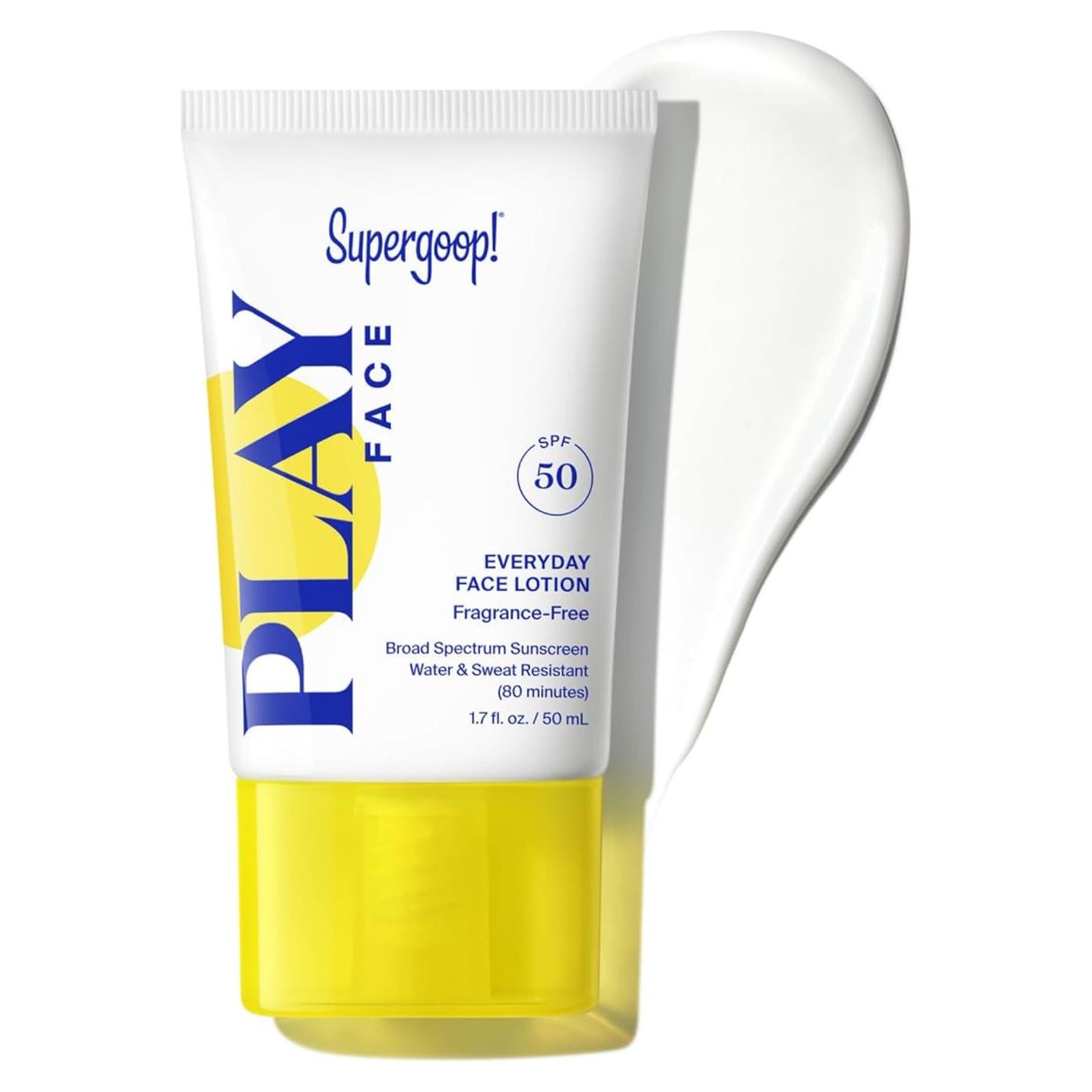 Supergoop! PLAY Loción Facial Diaria SPF 50 - 50 ml - Resistente al Agua