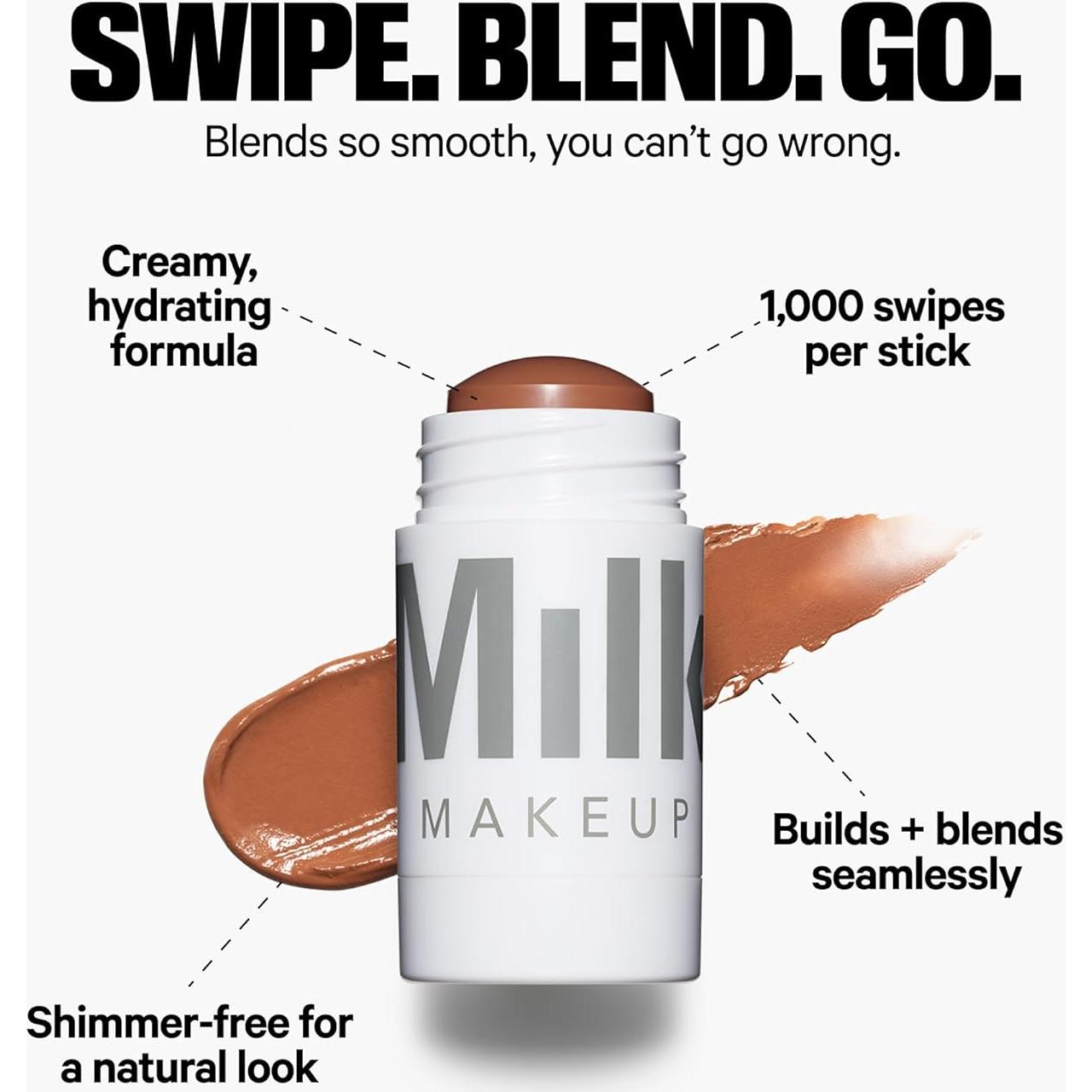 Bronceador Mate Milk Makeup - Barra Crema Hidratante 19.84g