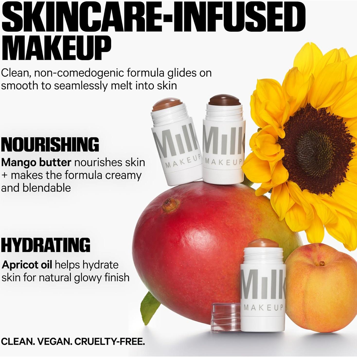 Bronceador Mate Milk Makeup - Barra Crema Hidratante 19.84g