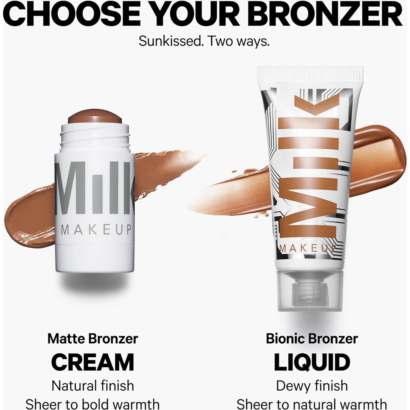 Bronceador Mate Milk Makeup - Barra Crema Hidratante 19.84g