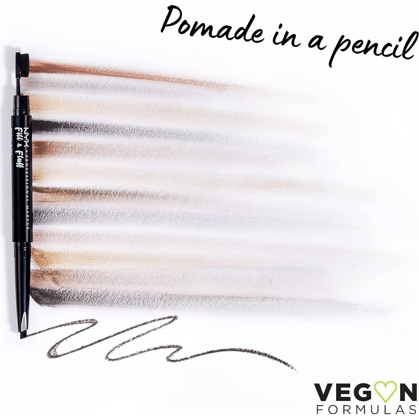 Lápiz de Pomada para Cejas NYX Fill & Fluff 1 Cuenta Taupe