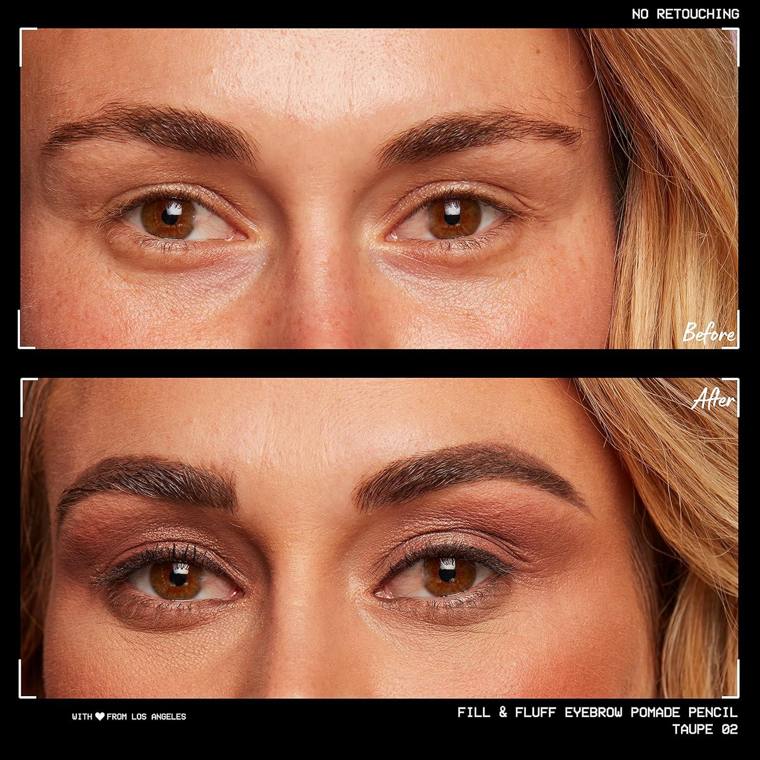 Lápiz de Pomada para Cejas NYX Fill & Fluff 1 Cuenta Taupe