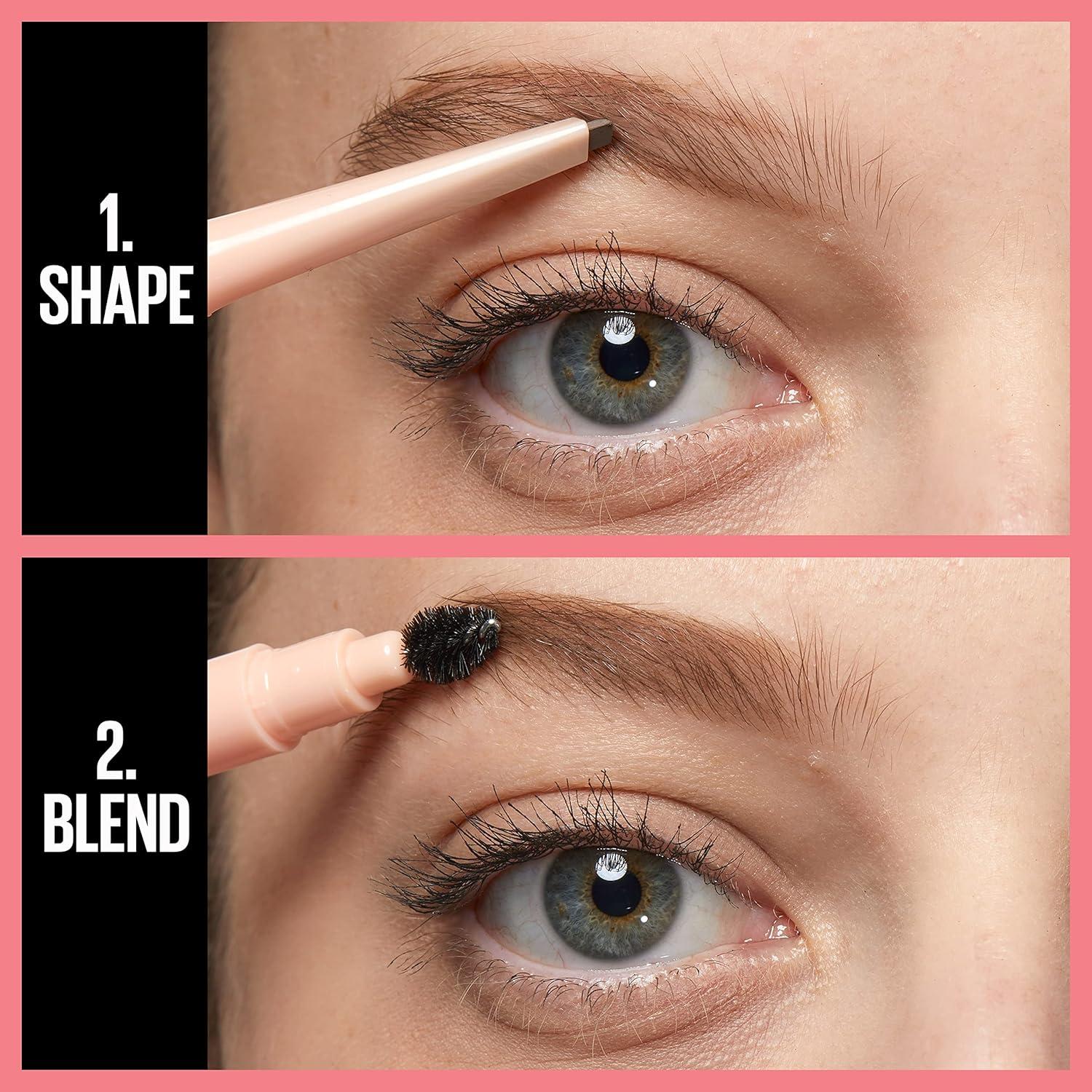 Lápiz Definidor de Cejas Maybelline Total Temptation Marrón Oscuro